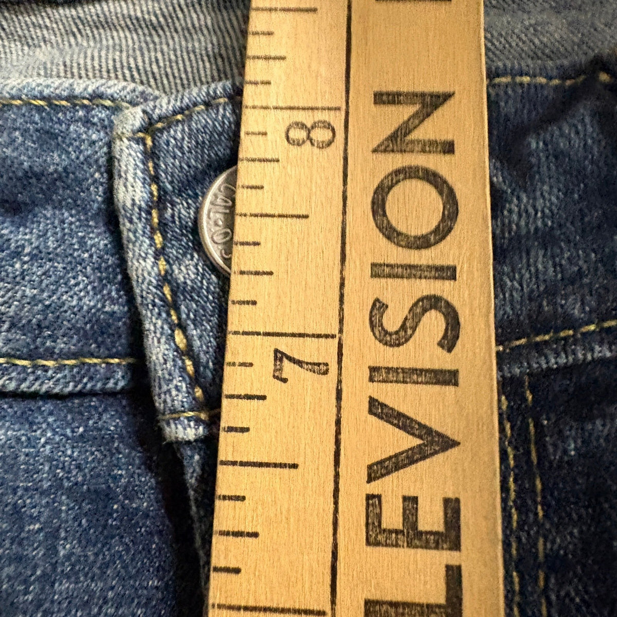 Levi's 711 Skinny Jeans Women's 28 Blue Distressed Knee Raw Hem Denim Pants