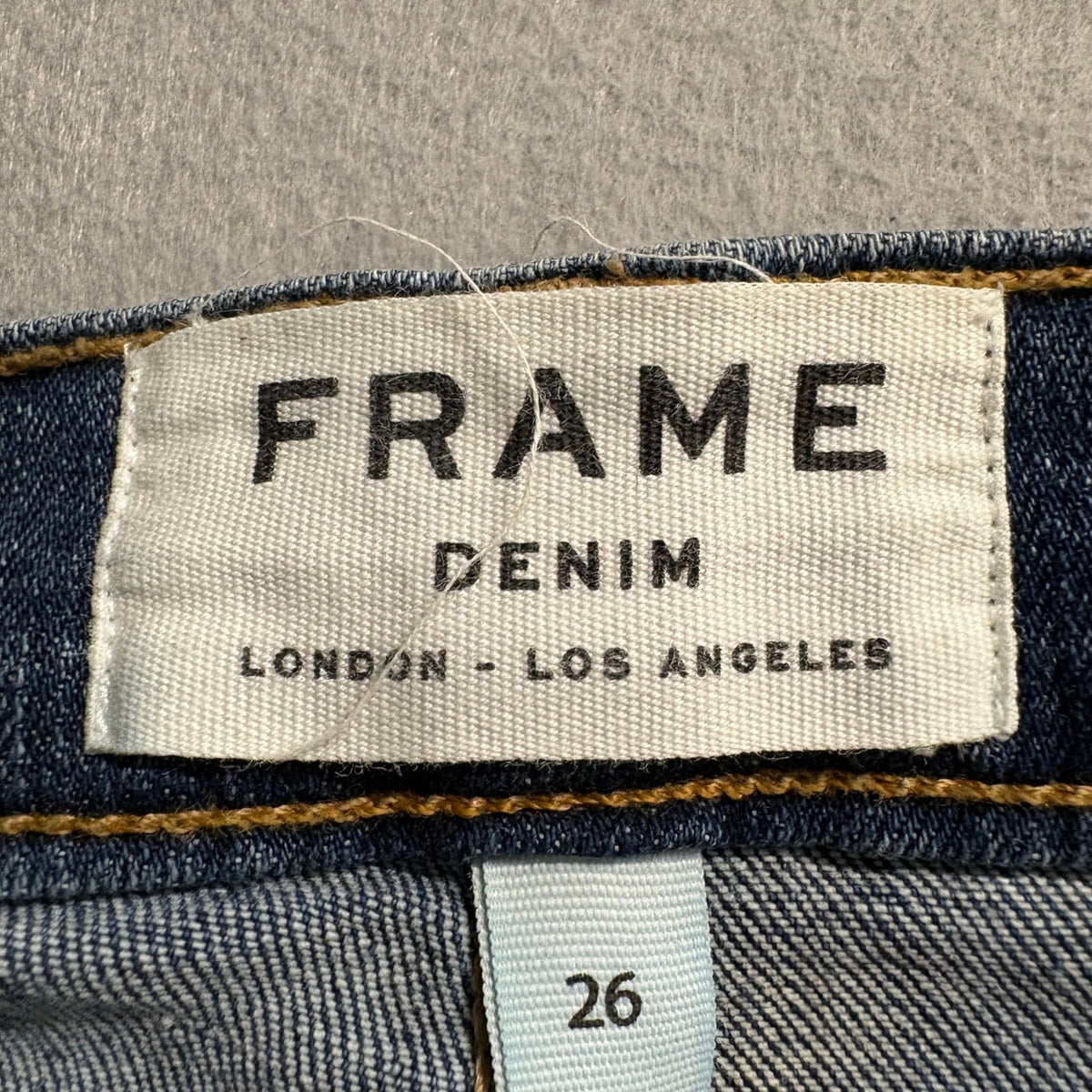 FRAME Le Skinny de Jeanne Jeans Womens 26 Huntley Blue Denim Stretch Slim