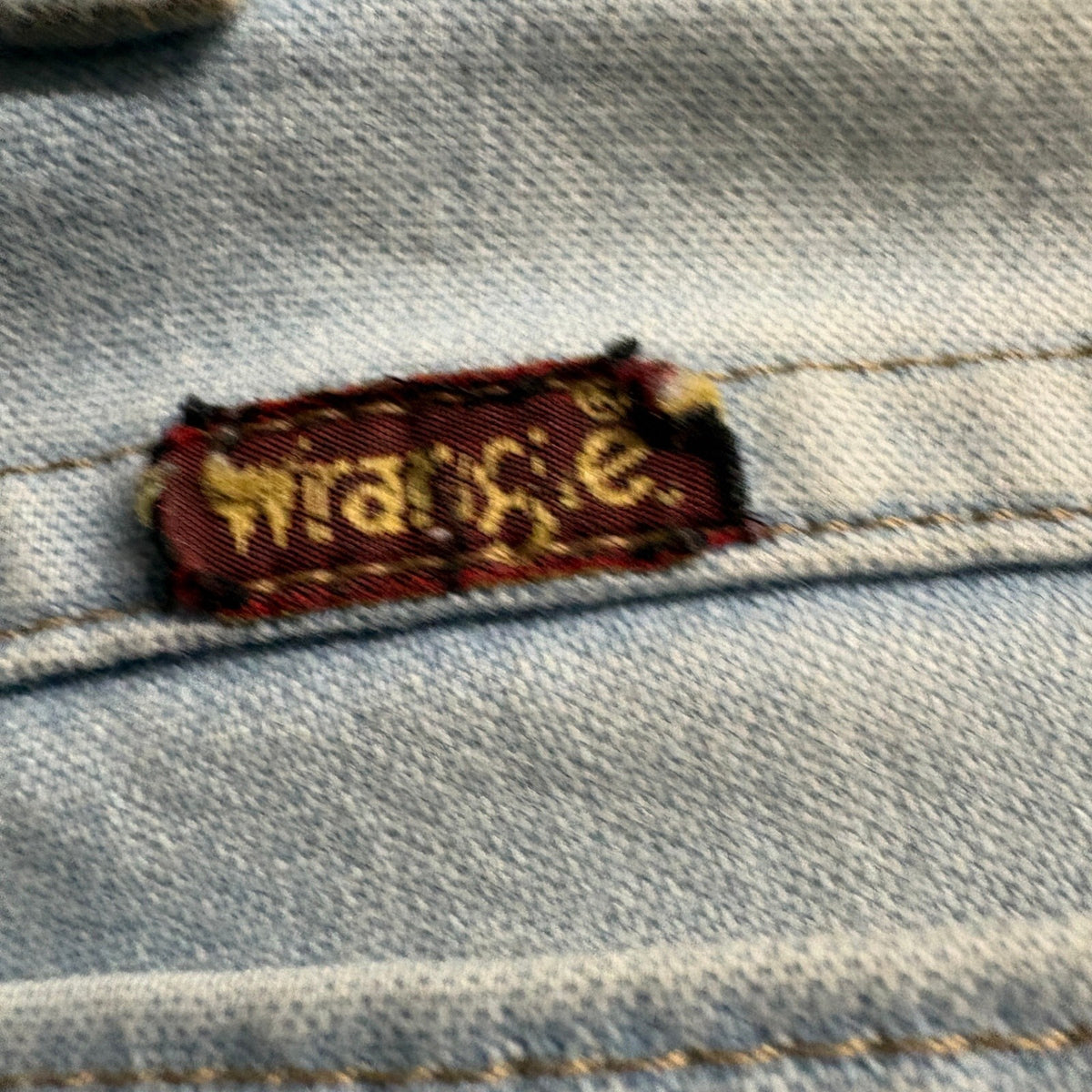 Vintage Wrangler Jeans Mens 30x26 Light Wash Denim Straight Leg Workwear USA
