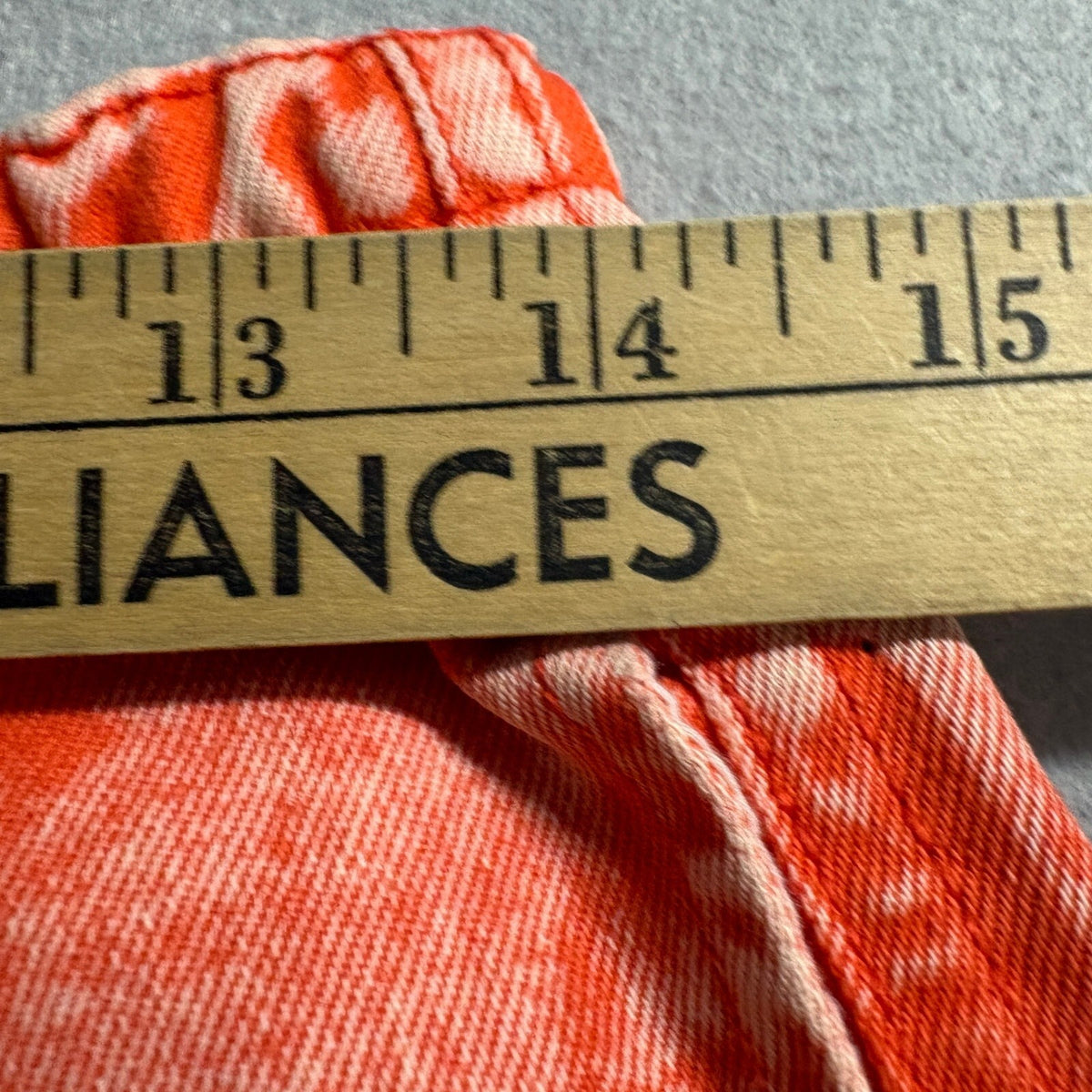 BDG Urban Outfitters Acid Wash Orange Pants Womens Medium Wide Leg Elastic Waist