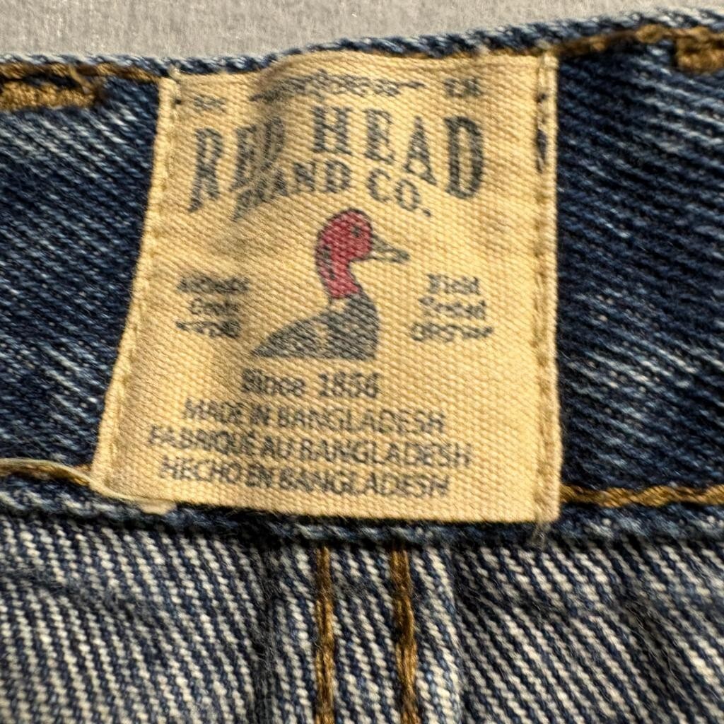 Redhead Brand Co Mens Blue Jeans Size 32x30 Straight Leg 100% Cotton Denim