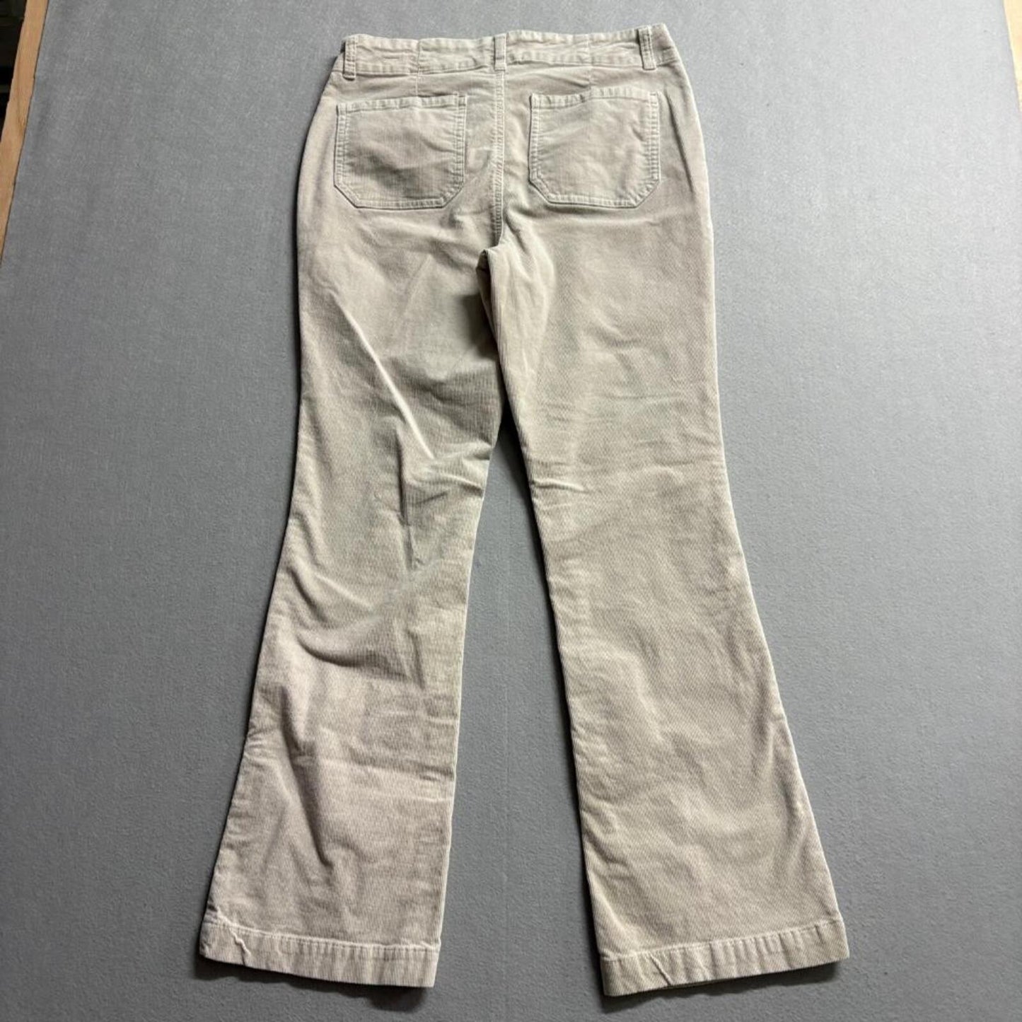 d.jeans Womens Corduroy Pants Size 10 Beige Bootcut Stretch Cord Utility Pockets