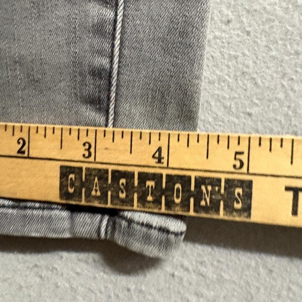 Frame Le Skinny de Jeanne Crop Jeans Womens 24 Gray Stretch Denim Turkish Cotton