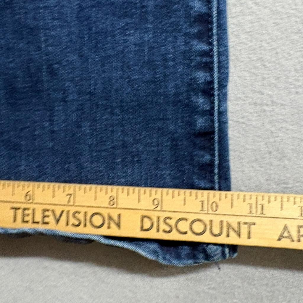 LC Lauren Conrad Flare Jeans Womens Size 12 Blue Denim Stretch High Rise