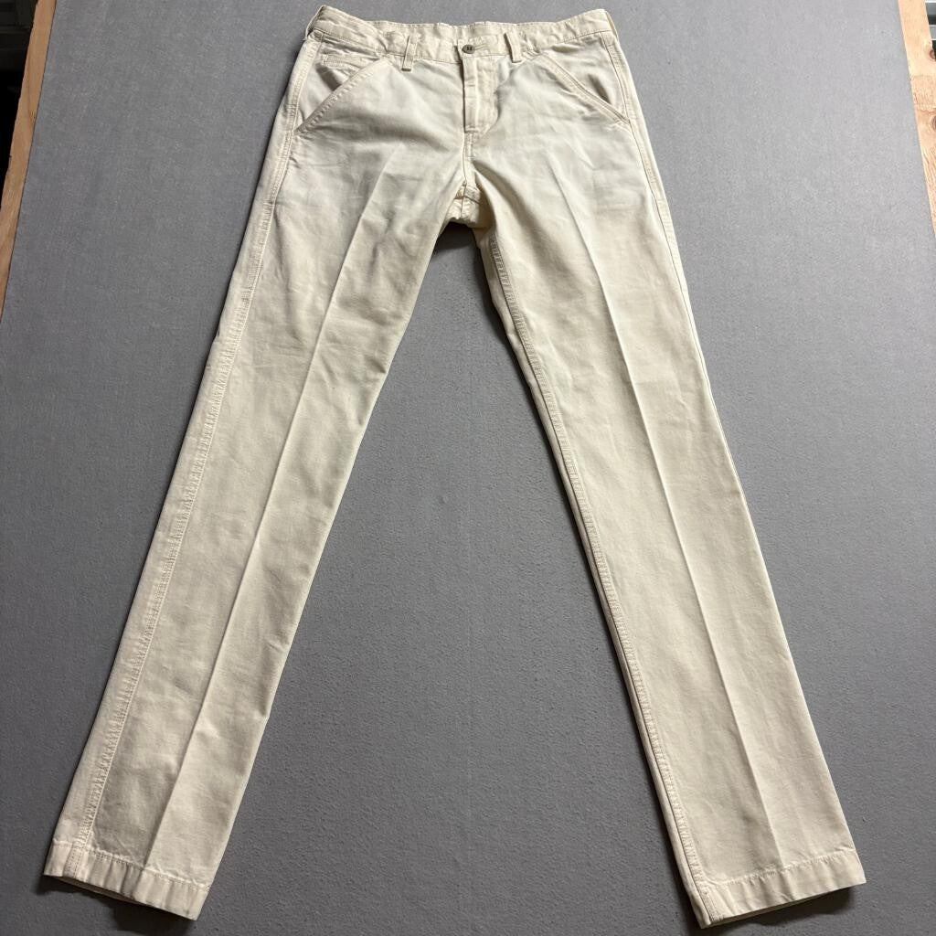 Gap 1969 Slim Fit Chino Pants Mens 30x34 Beige Cotton Twill Khakis
