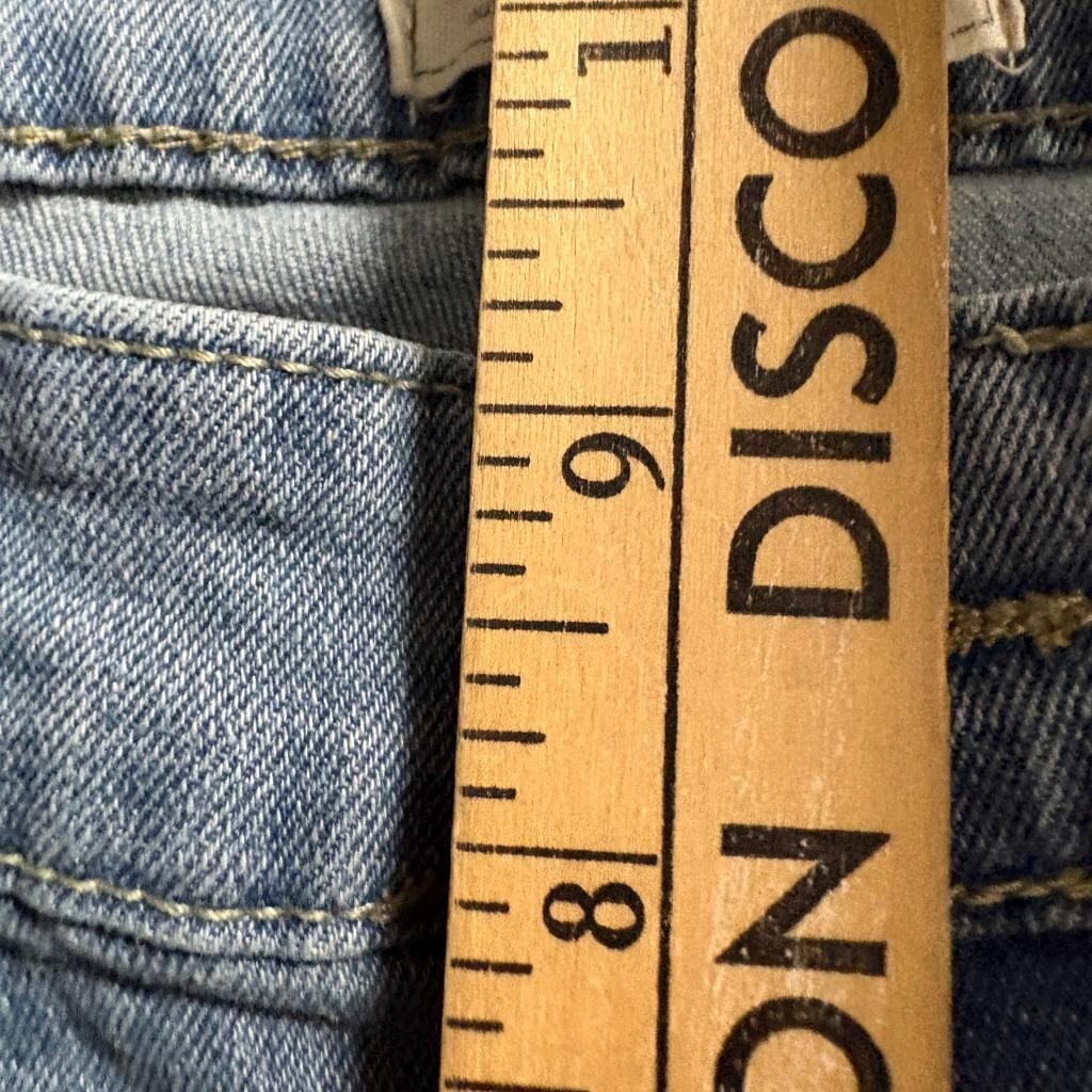 Smith & Mills Denim Mens 34x30 Slim Straight Jeans Light Wash Stretch Blue
