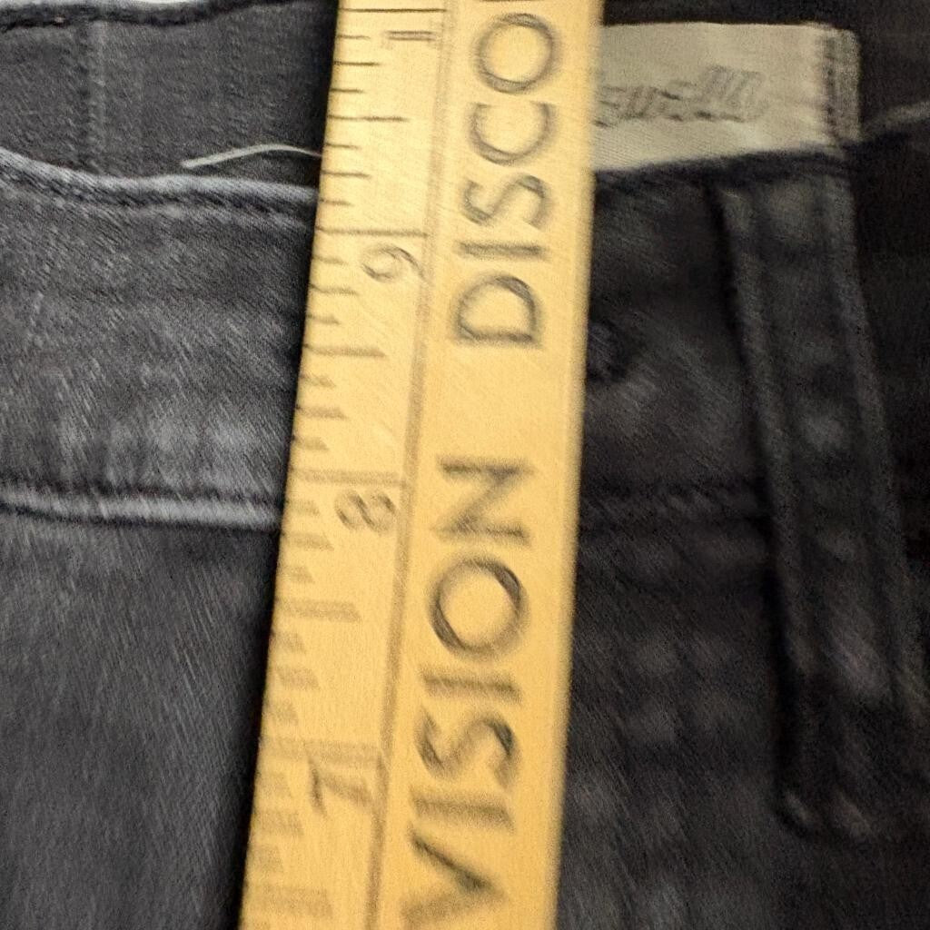Madewell 9 High-Rise Skinny Jeans Womens 26T Black Distressed Raw Hem Tall