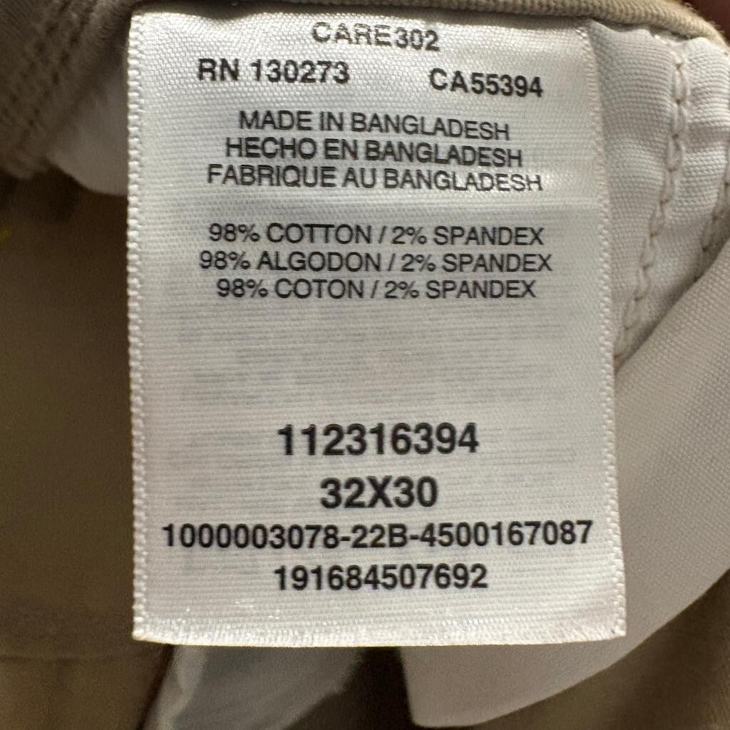 Wrangler Cargo Pants Mens 32x30 Khaki Tan Relaxed Fit Stretch Cotton Blend