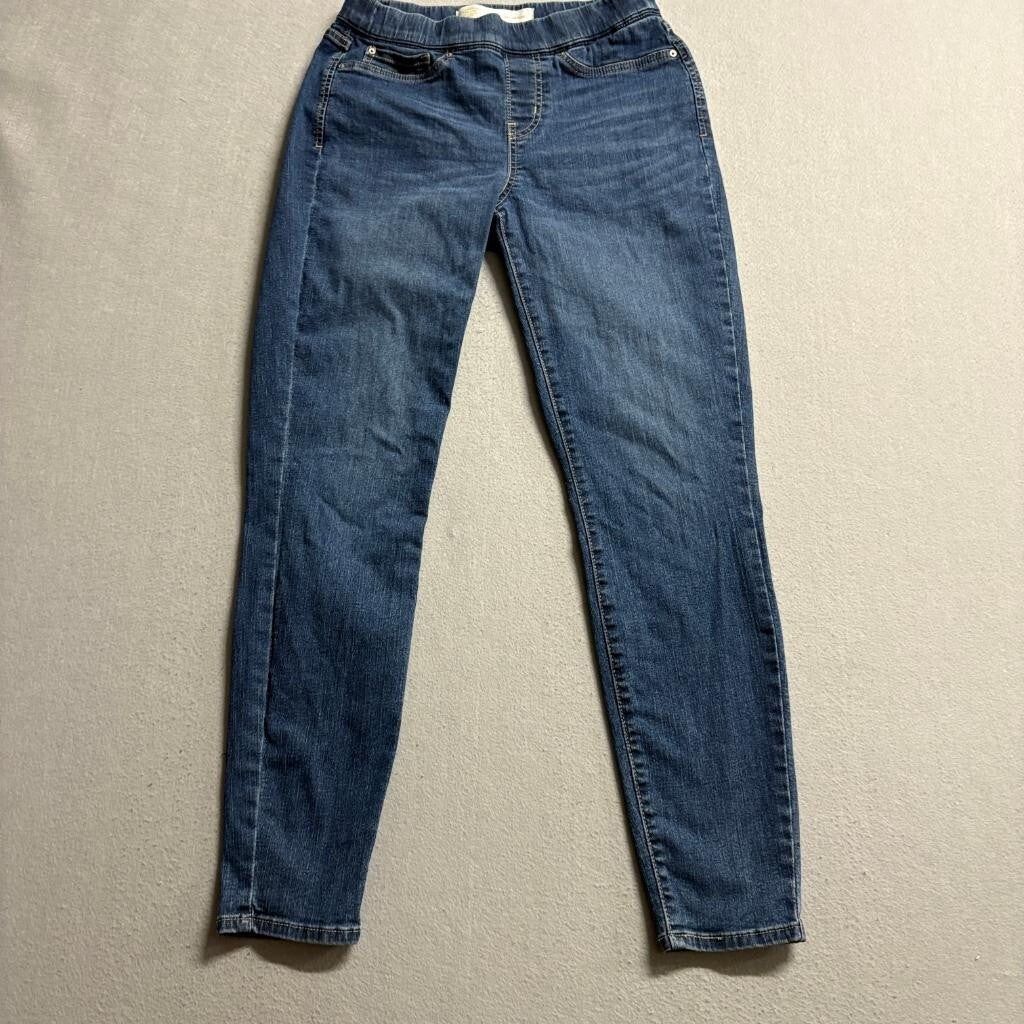 Signature by Levi Strauss Totally Shaping Pull On Skinny Jeans Womens 4M 27x30