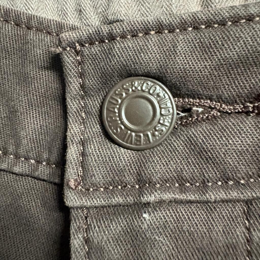 Levis XX Chino Pants Mens 30x30 Brown Standard Taper Stretch Casual Cotton