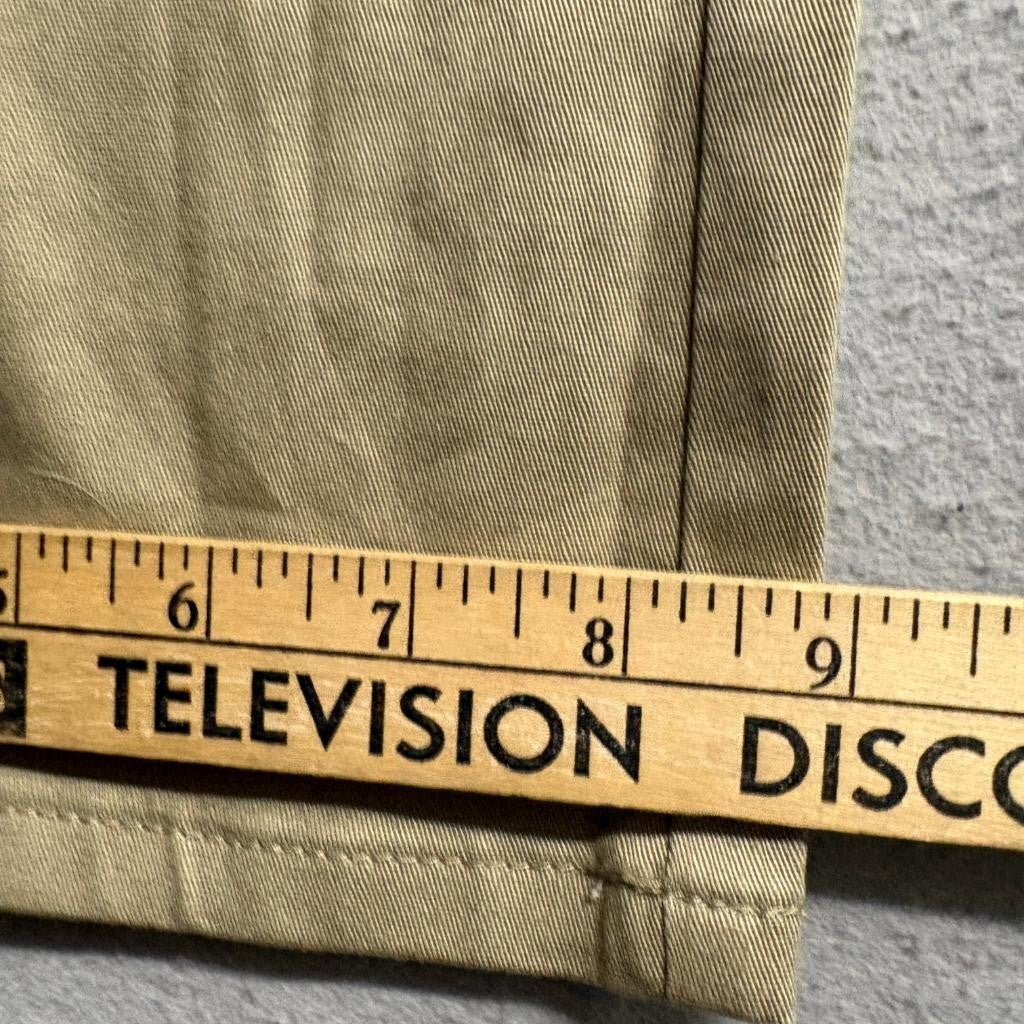 Dickies Girl Khaki Chino Pants Womens Size 9 Tan Stretch Bootcut Low Rise Work