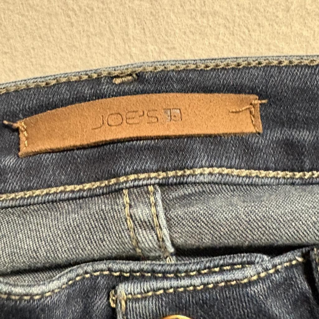 Joe's Jeans Curvy Skinny 26 Crop Womens Size 23 Dark Wash Denim Stretch