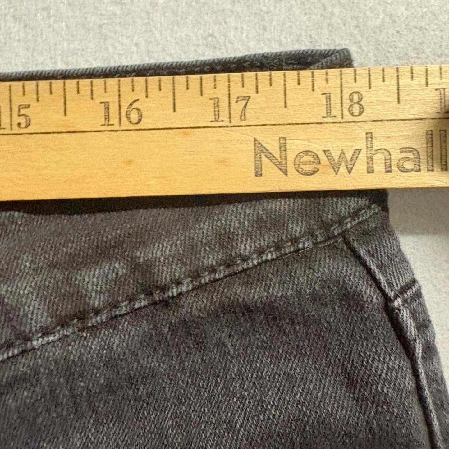 Eddie Bauer Flannel Lined Jeans Mens 34x32 Black Denim Straight Leg Stretch