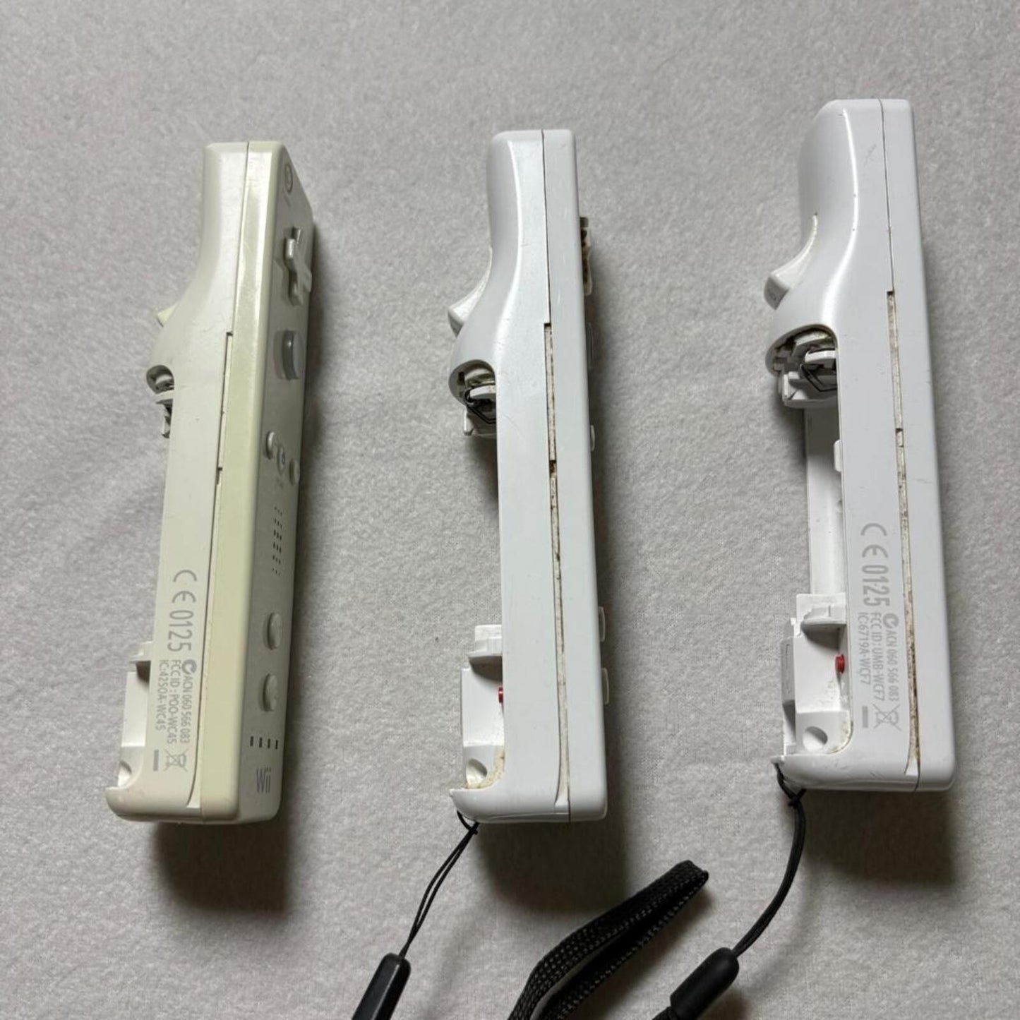 Nintendo Wii Remote Controller Lot of 3 White OEM RVL-003 RVL-036 MotionPlus