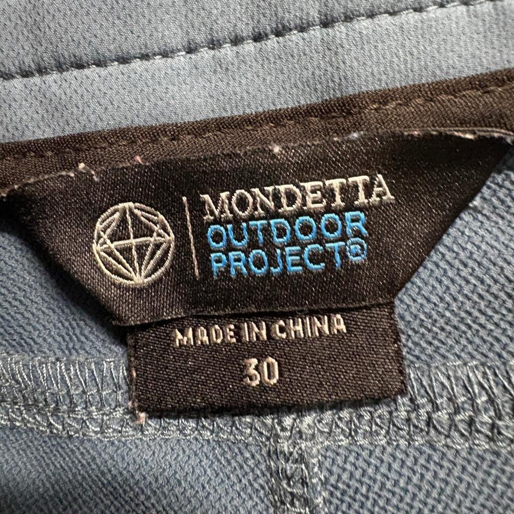 Mondetta Outdoor Project Mens Shorts Size 30 Blue Polyester Blend Stretch Golf