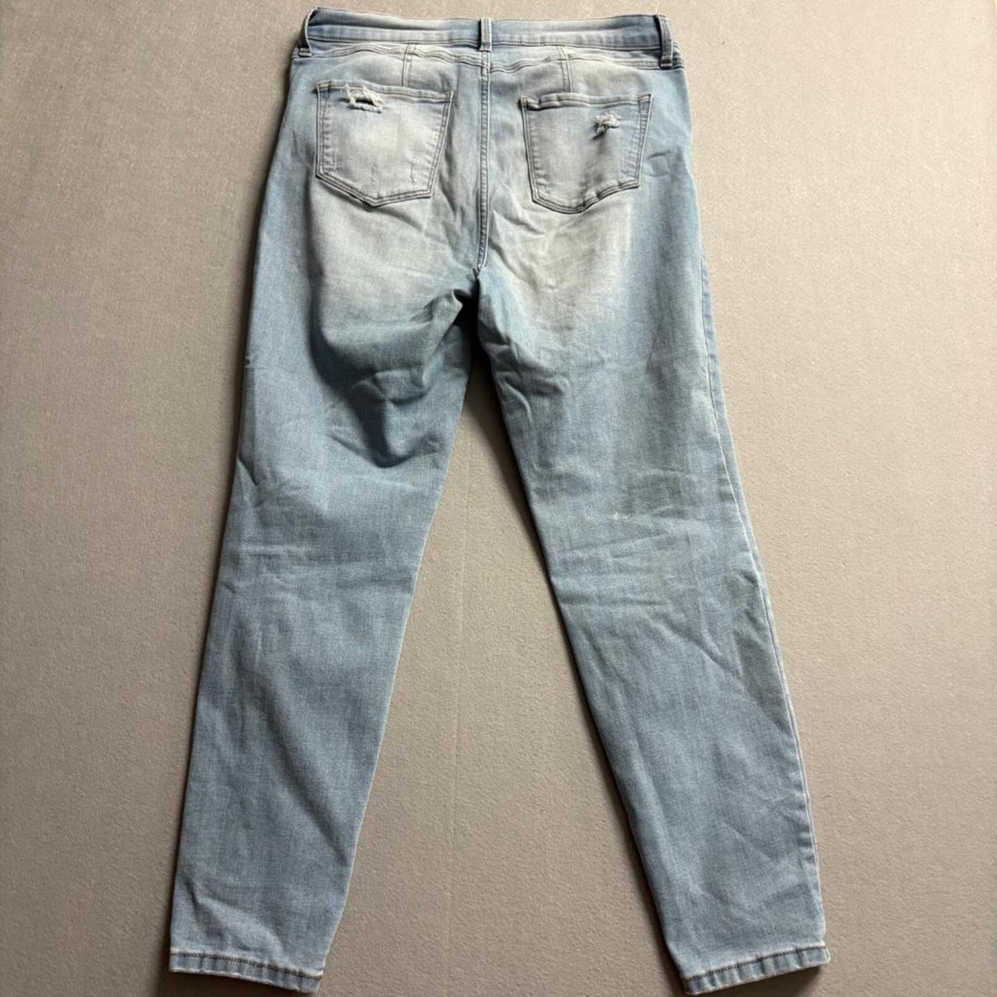 Rachel Rachel Roy Distressed Skinny Jeans Womens 12/31 Light Wash Ripped Denim