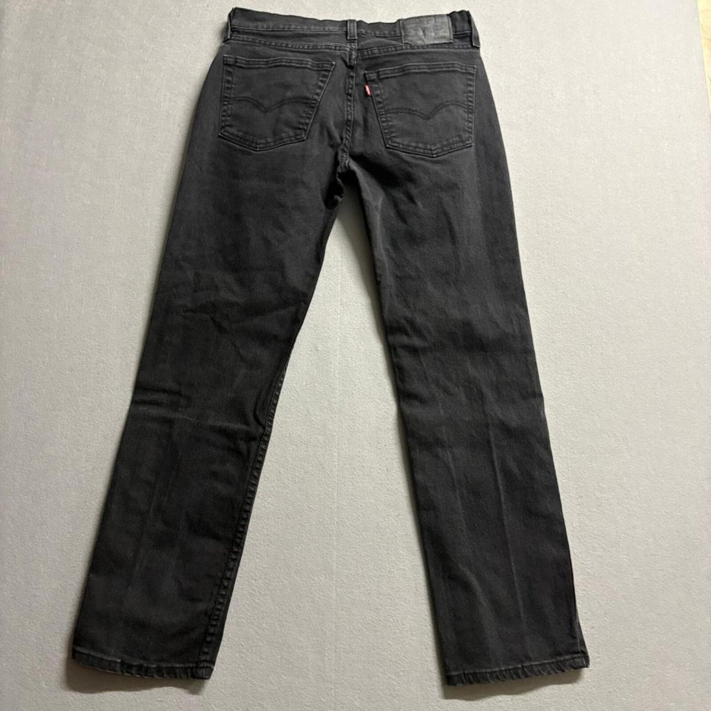 Levi's 514 Straight Fit Jeans Mens 30x30 Black Denim Waterless