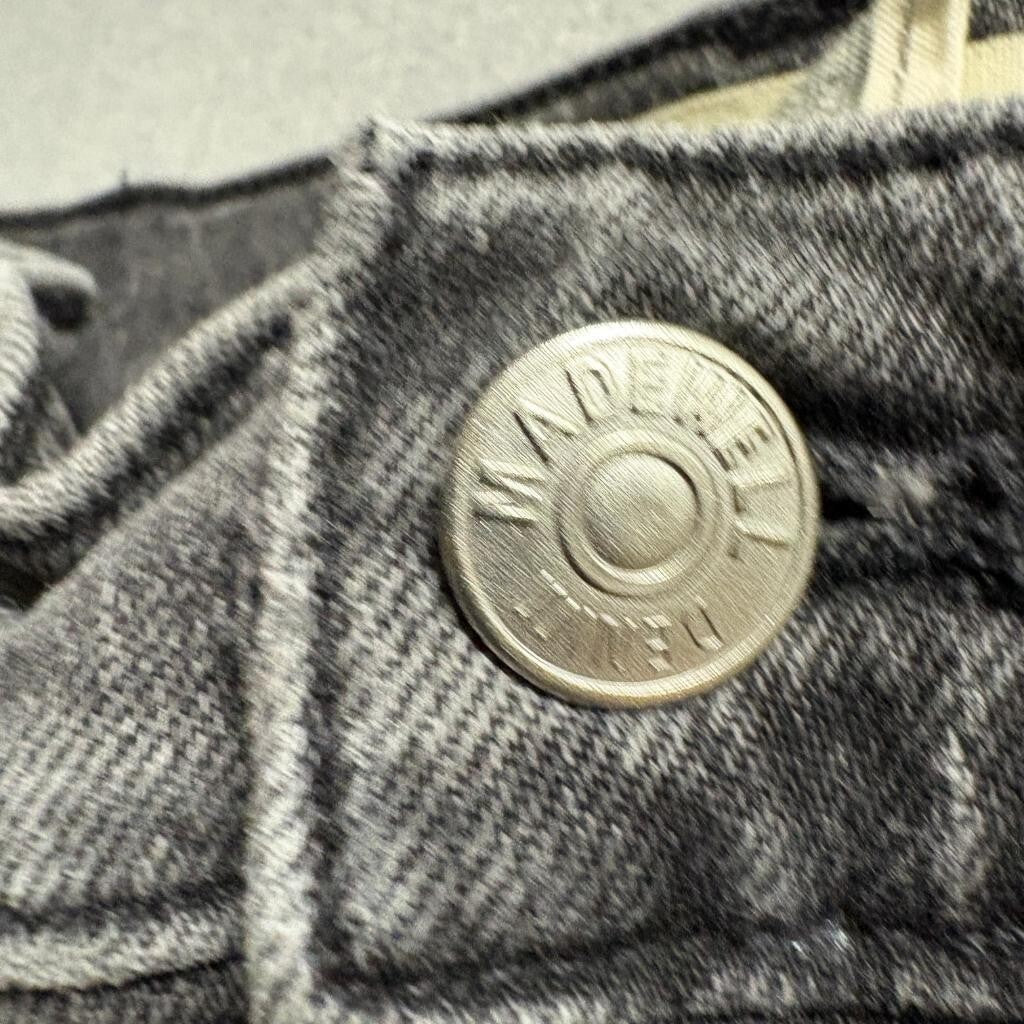 Madewell The Perfect Vintage Jean Womens 28 Gray Charcoal Denim High Rise Slim