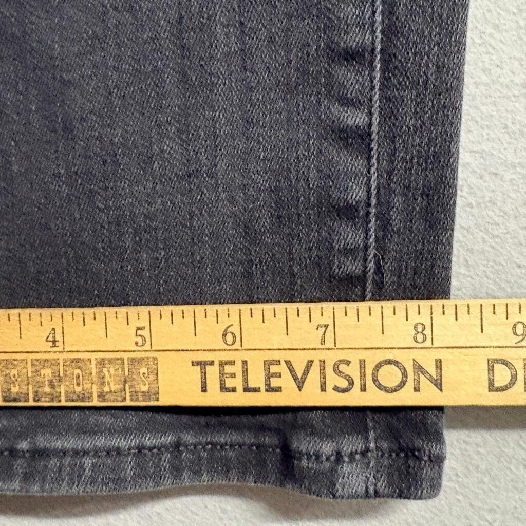 Madewell The Perfect Vintage Wide Leg Jeans Womens Size 25 Black Denim High Rise