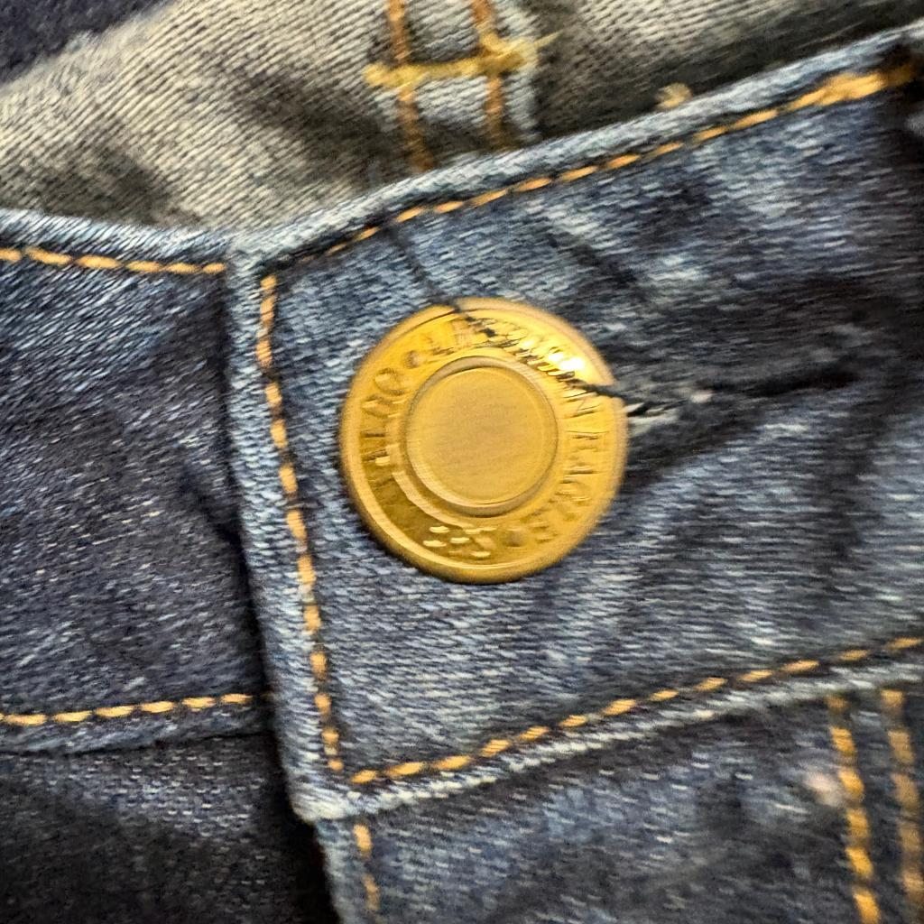 American Eagle Skinny Jeans Womens 2 Regular Blue Distressed Patchwork Denim