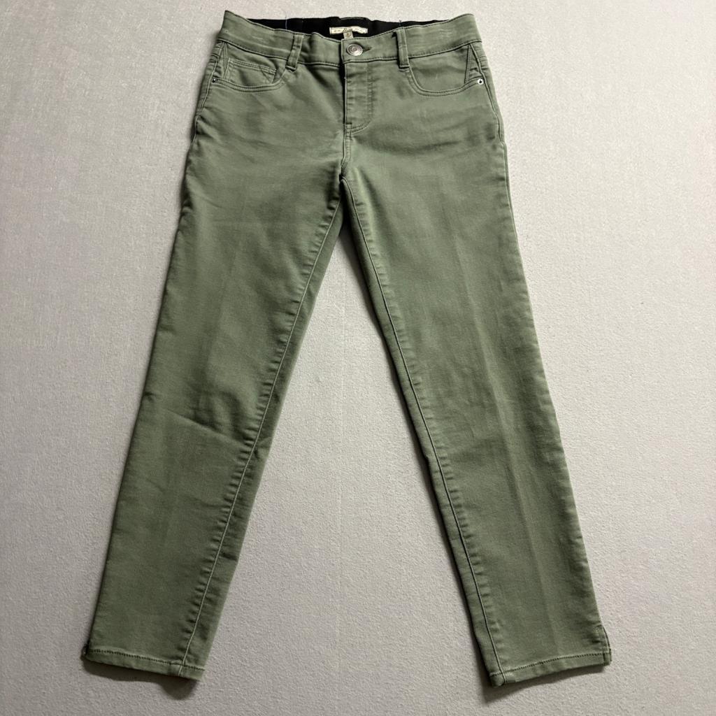G.H. Bass & Co Women's Size 6 Olive Green Skinny Pants Stretch Casual Ankle
