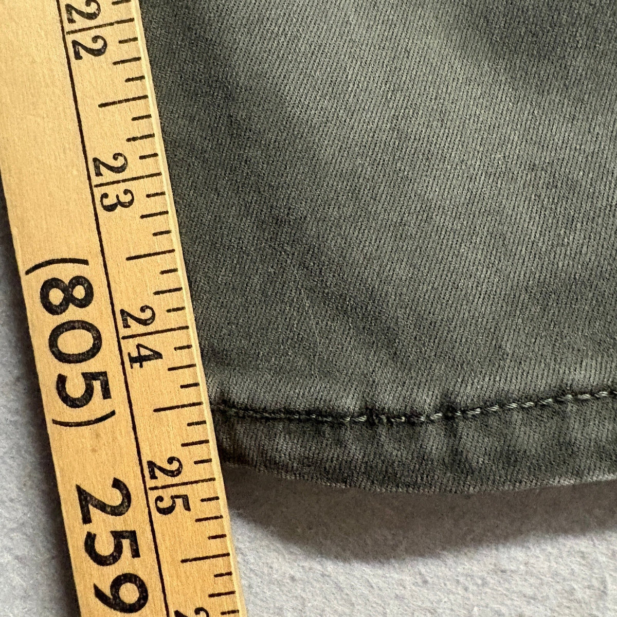 Liverpool Los Angeles The Ankle Skinny Jeans Womens 4P Olive Green Stretch Denim