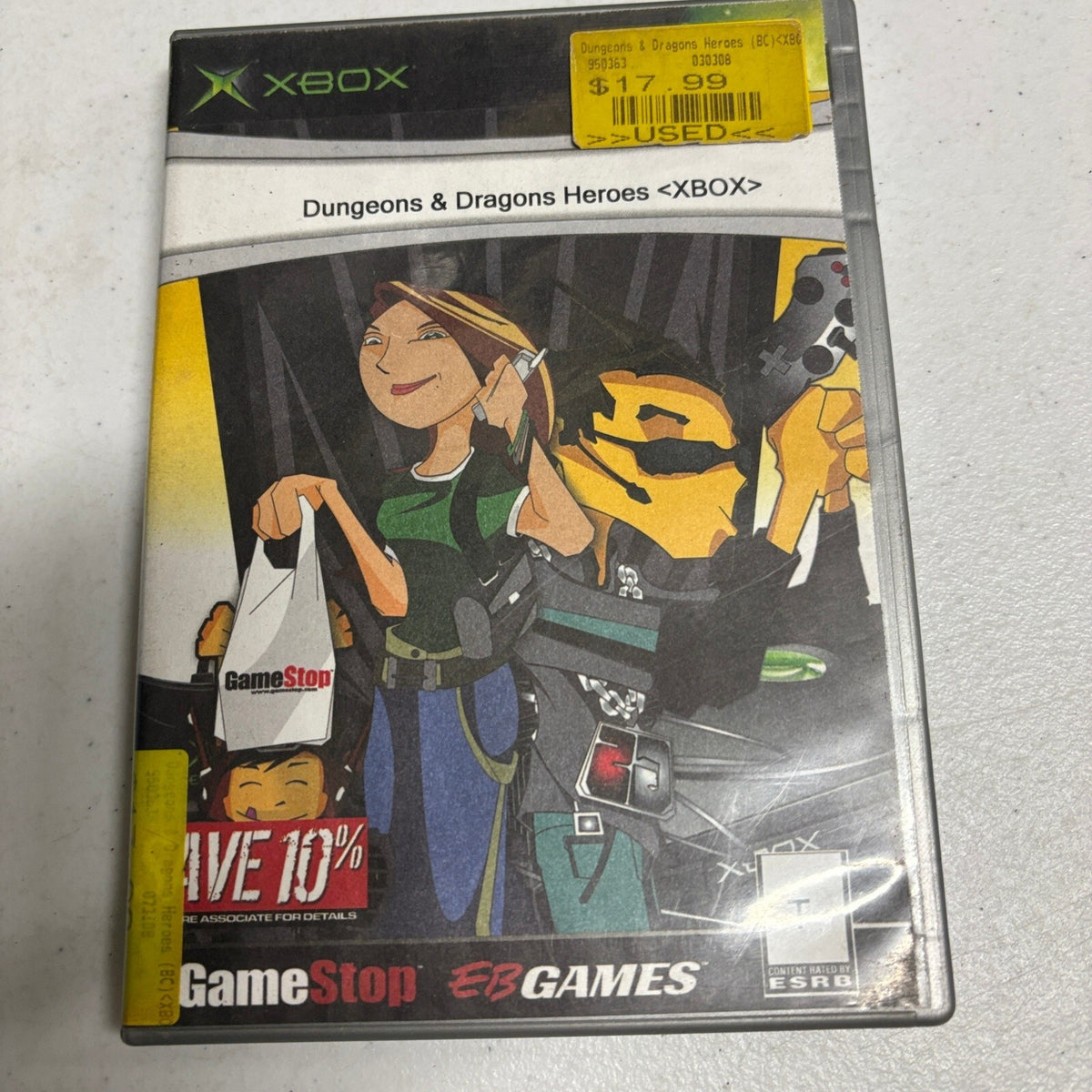 Heroes of the Pacific Original Xbox Microsoft Game Disc in GameStop Case Tested