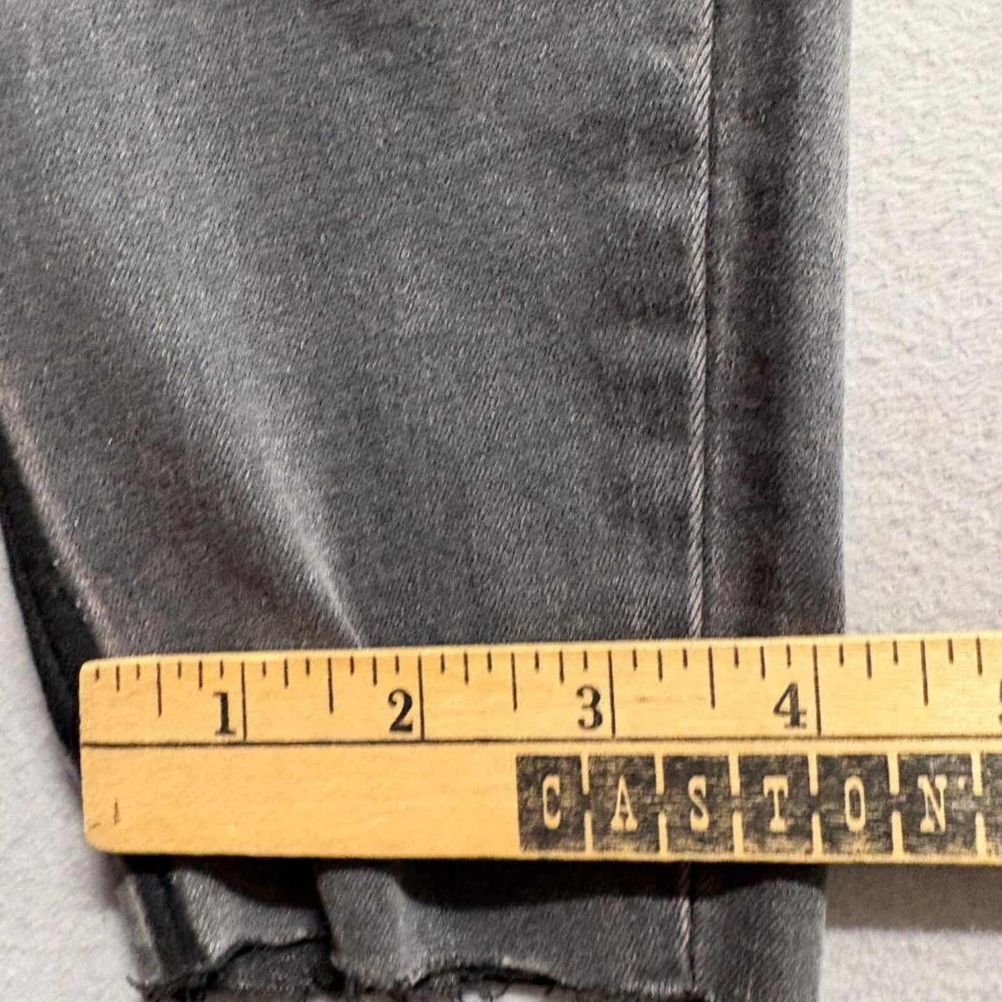 Dulce Be Skinny Jeans Womens Size 5 Dark Black Grey Raw Hem Stretch Denim New