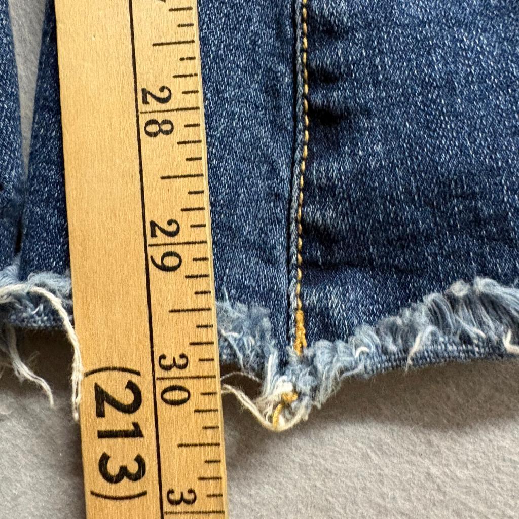 Hammer Jeans Los Angeles Womens Size 0 Extreme Flare Bell Bottom Raw Hem Stretch