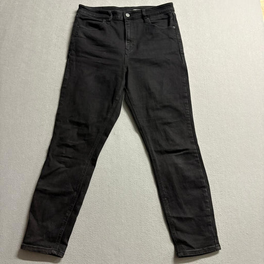 Volcom Liberator High Rise Jeans Womens Size 31 Black Denim Skinny Stretch