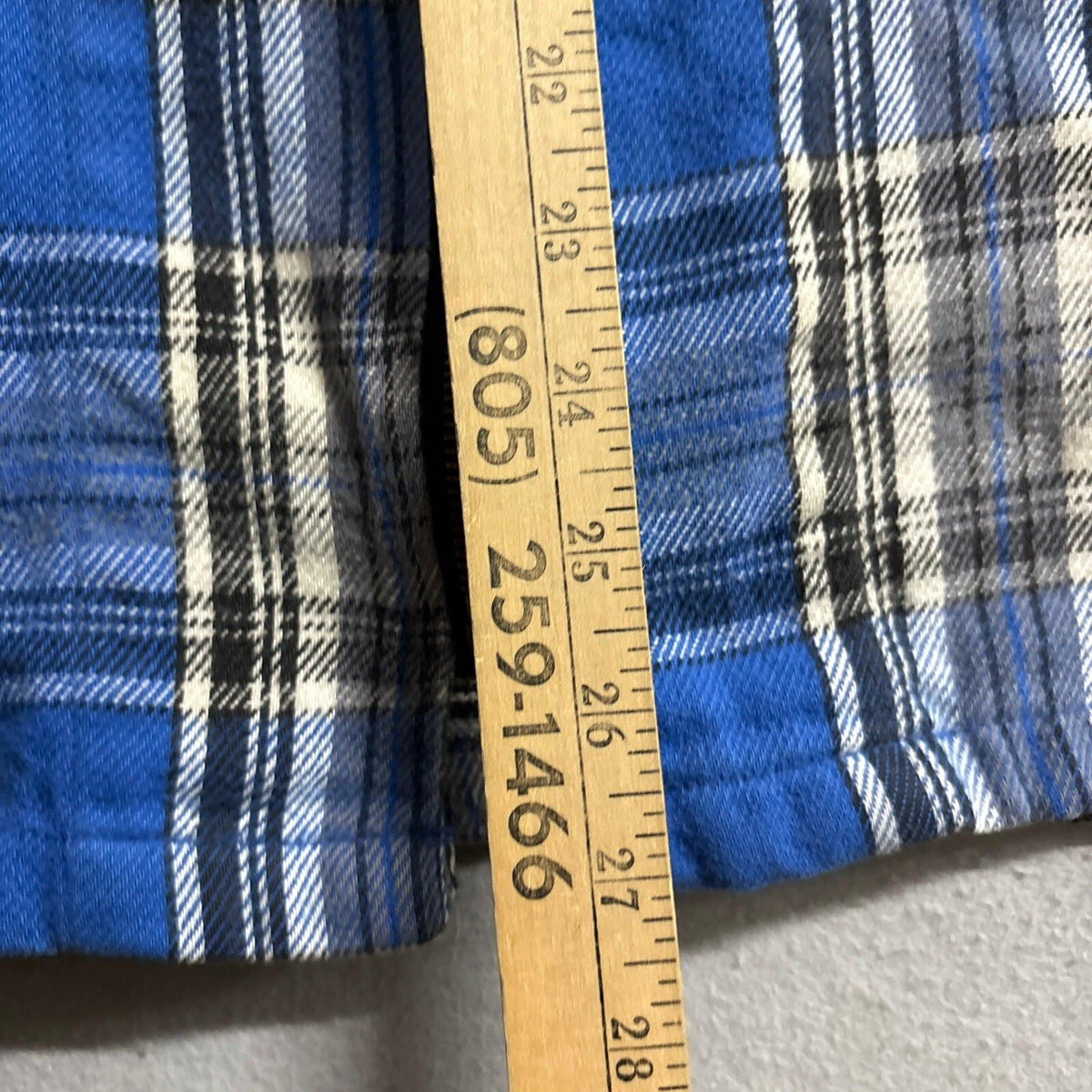 Vintage 90s No Fear Full Zip Flannel Plaid Shirt Mens XL Blue USA Made
