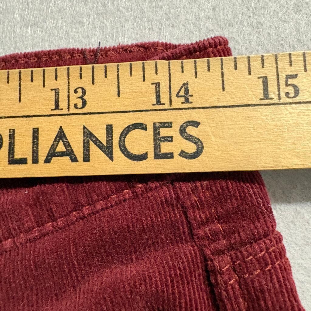 Buffalo David Bitton Supreme Mid Rise Skinny Corduroy Pants Womens 6/28 Red