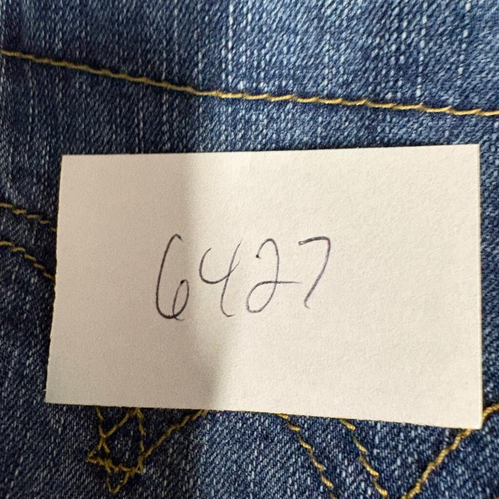 Rinascimento Linea Kitana Jeans Womens 46 Blue Denim Straight Leg Rhinestone IT