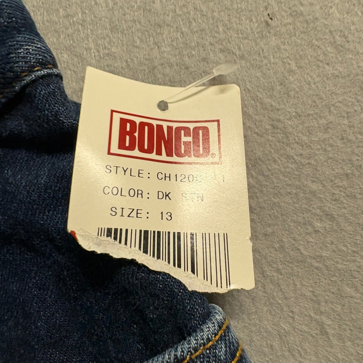 Vintage Bongo Jeans Womens 13 High Rise Tapered Leg Mom Jeans NWT 90s Dark Wash