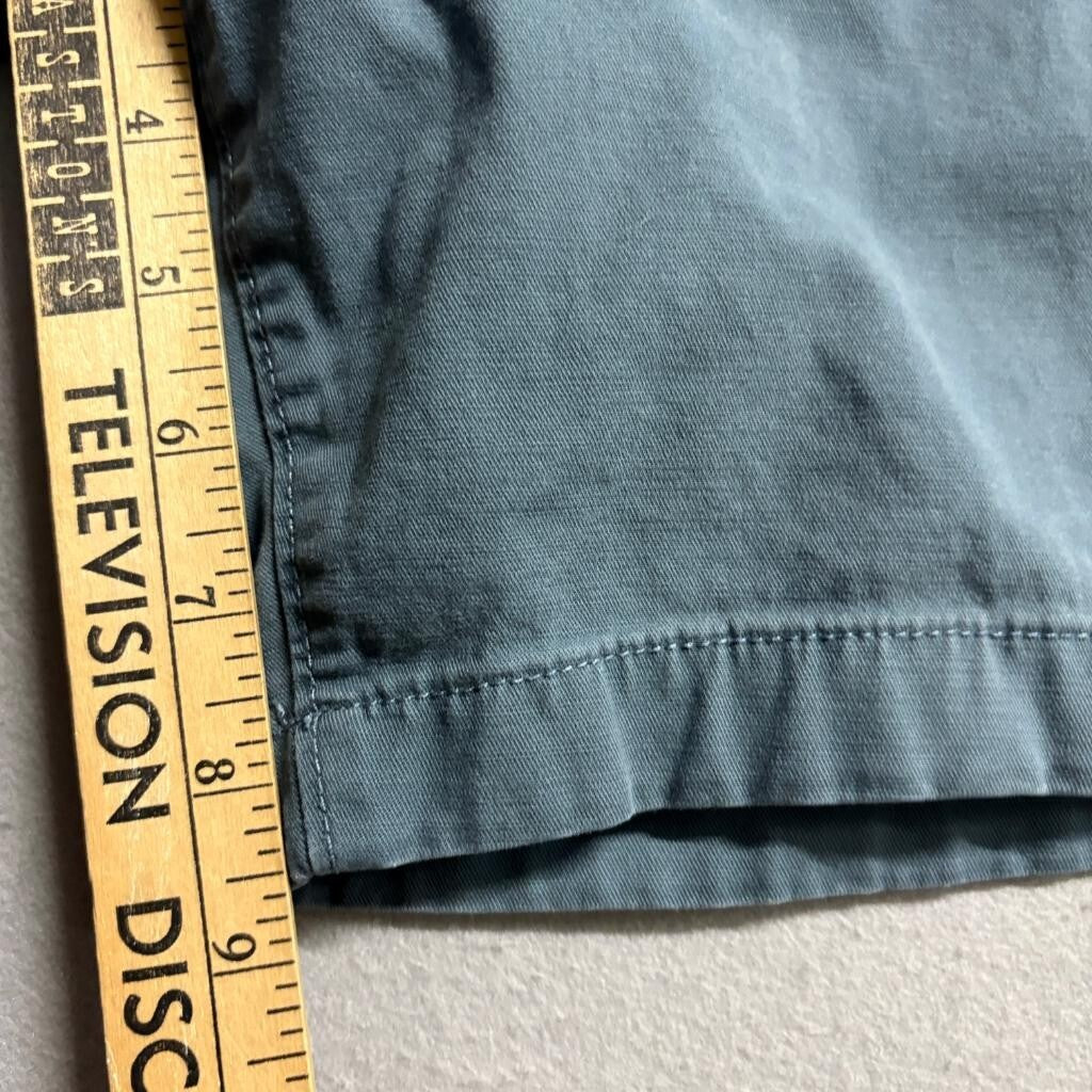 ONeill Mens Chino Shorts Size 36 Gray Green Stretch Standard Fit Cotton Blend
