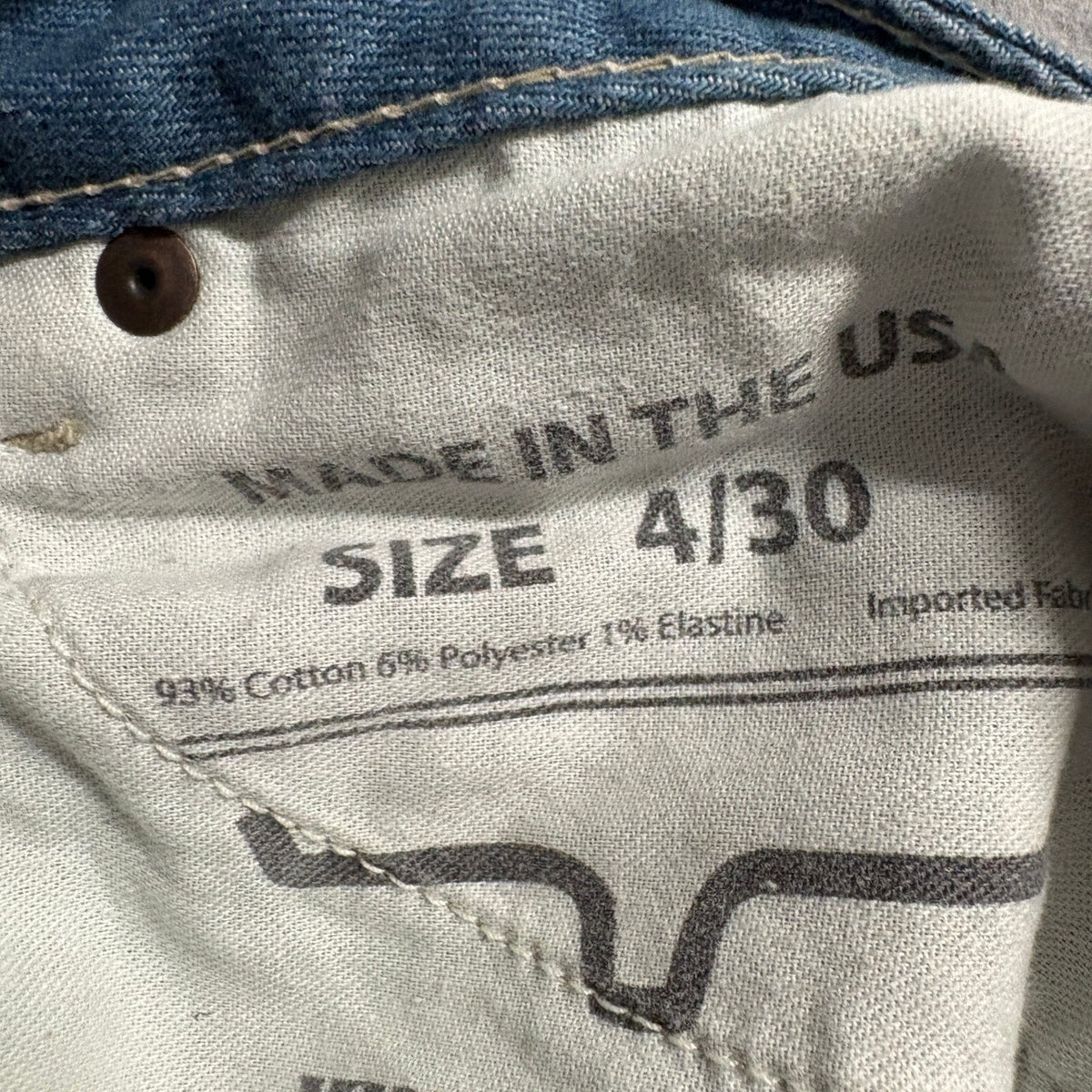 Kimes Ranch Lola Jeans Womens Size 4x30 Blue Flare Leg Stretch Western Denim USA