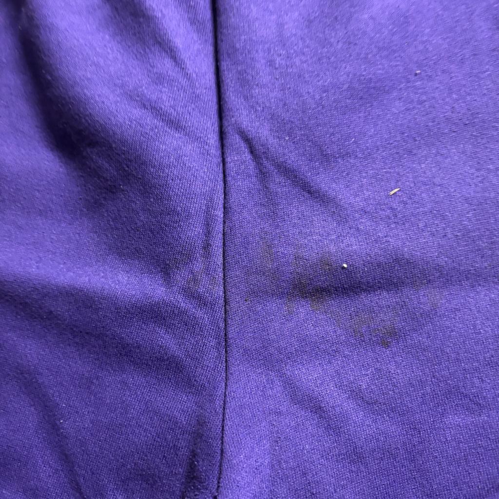 Vintage JE Morgan Sweat Shorts Womens Large Purple Fleece Drawstring Made in USA
