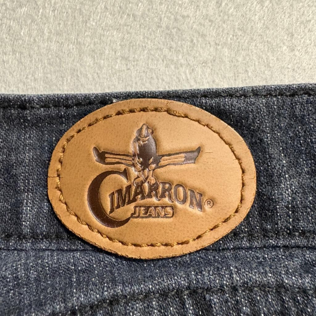 Cimarron Jeans Womens Size 9 Dark Wash Straight Leg Stretch Denim Blue