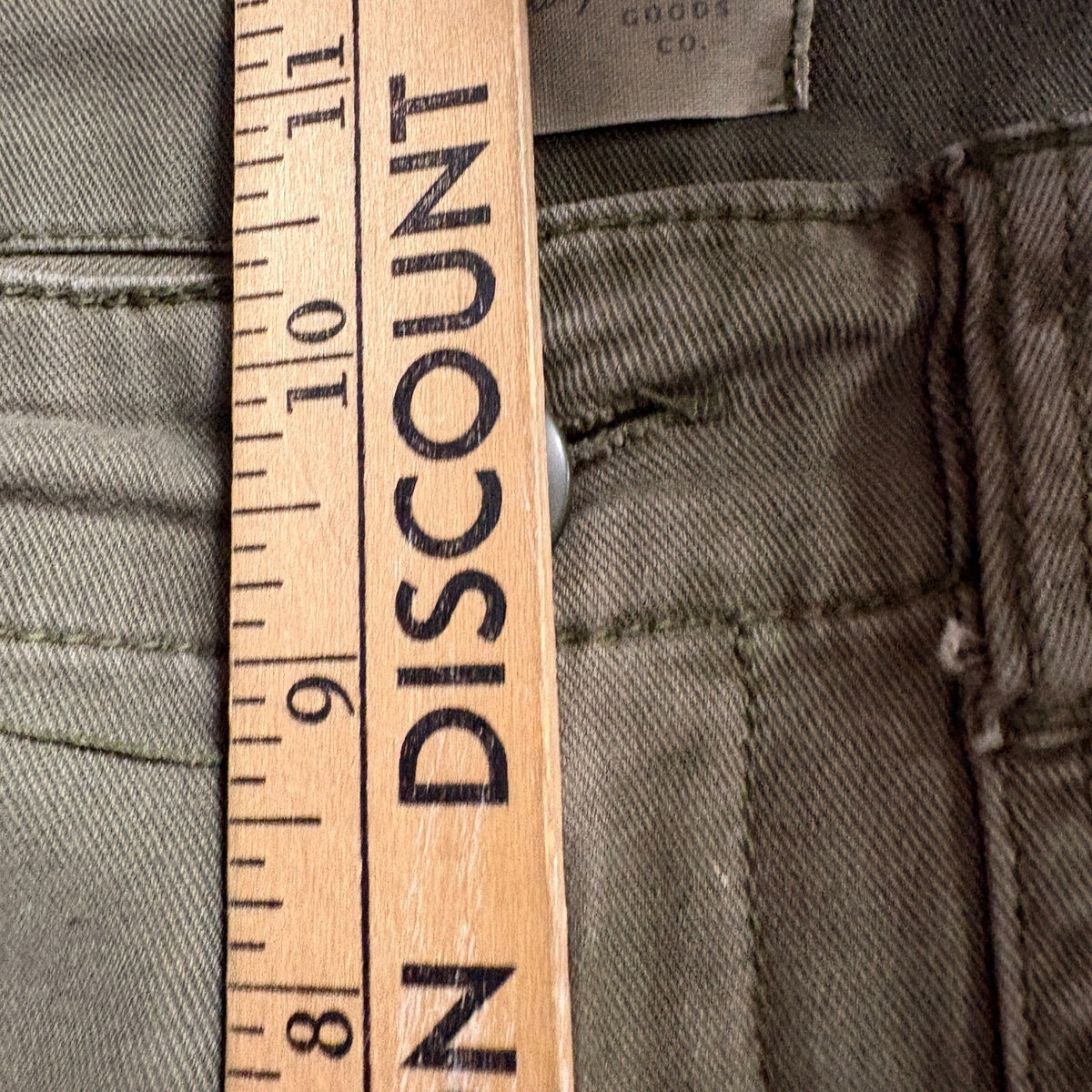 Universal Thread Womens Size 6 Olive Green Cargo Pants Wide Leg Cotton Casual