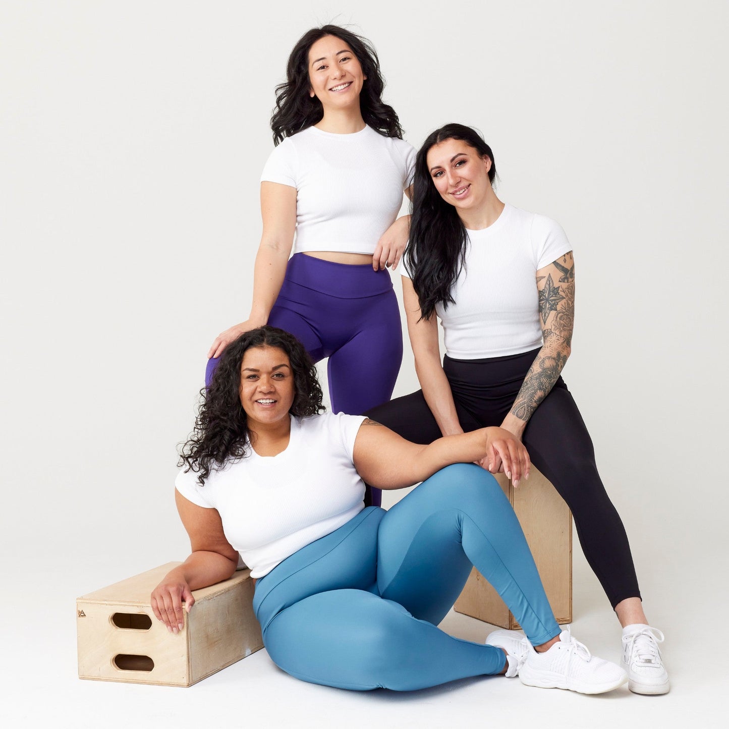 High-Rise Leggings - Sky