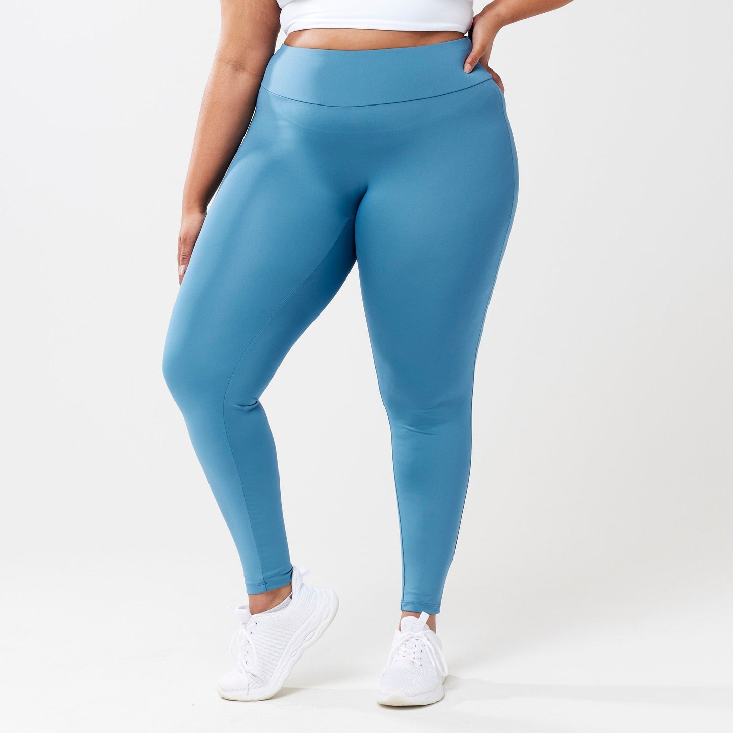 High-Rise Leggings - Sky