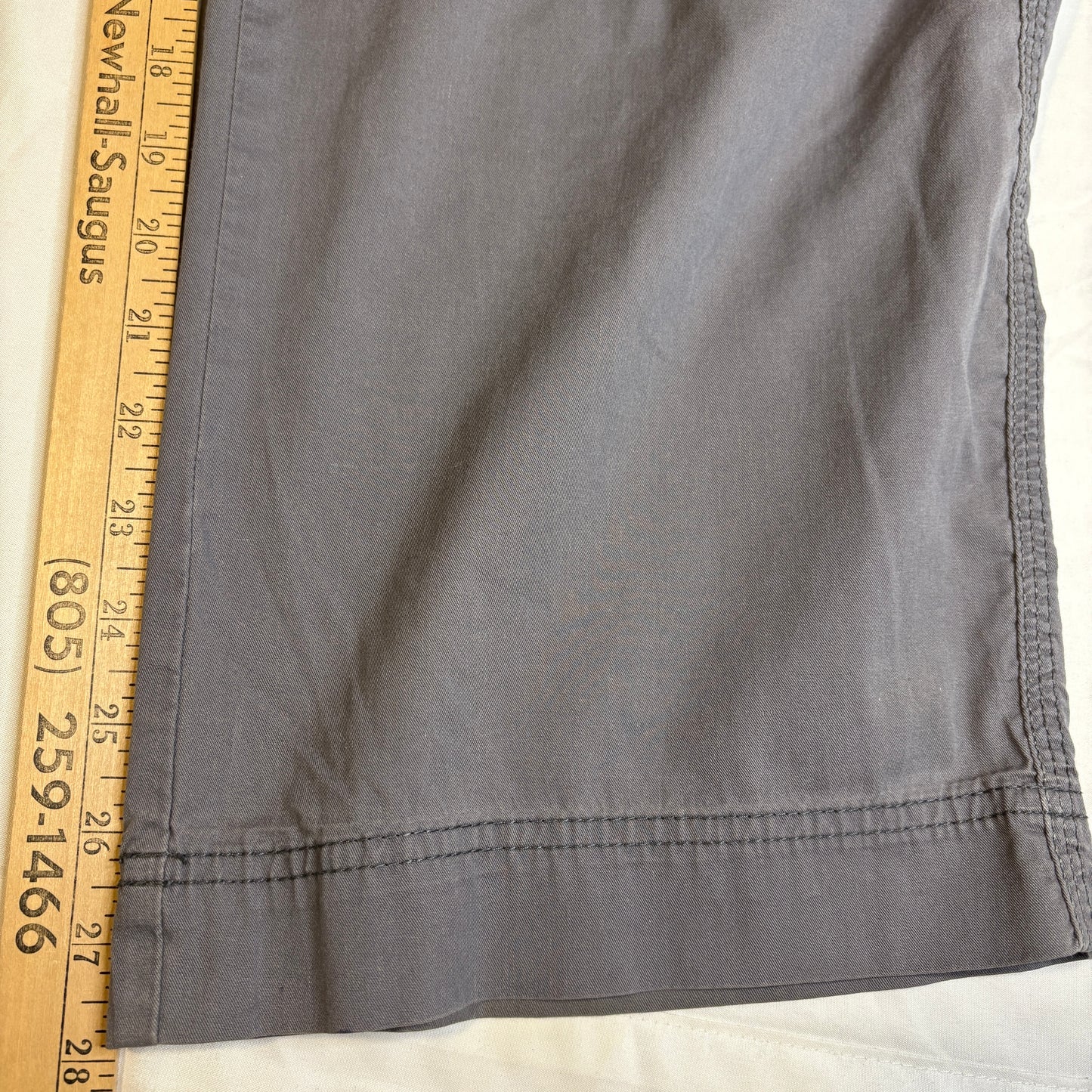 Baggy Dickies Gray Scrub Pants Mens L Workwear Cargo Pockets Elastic Waist Drawstring