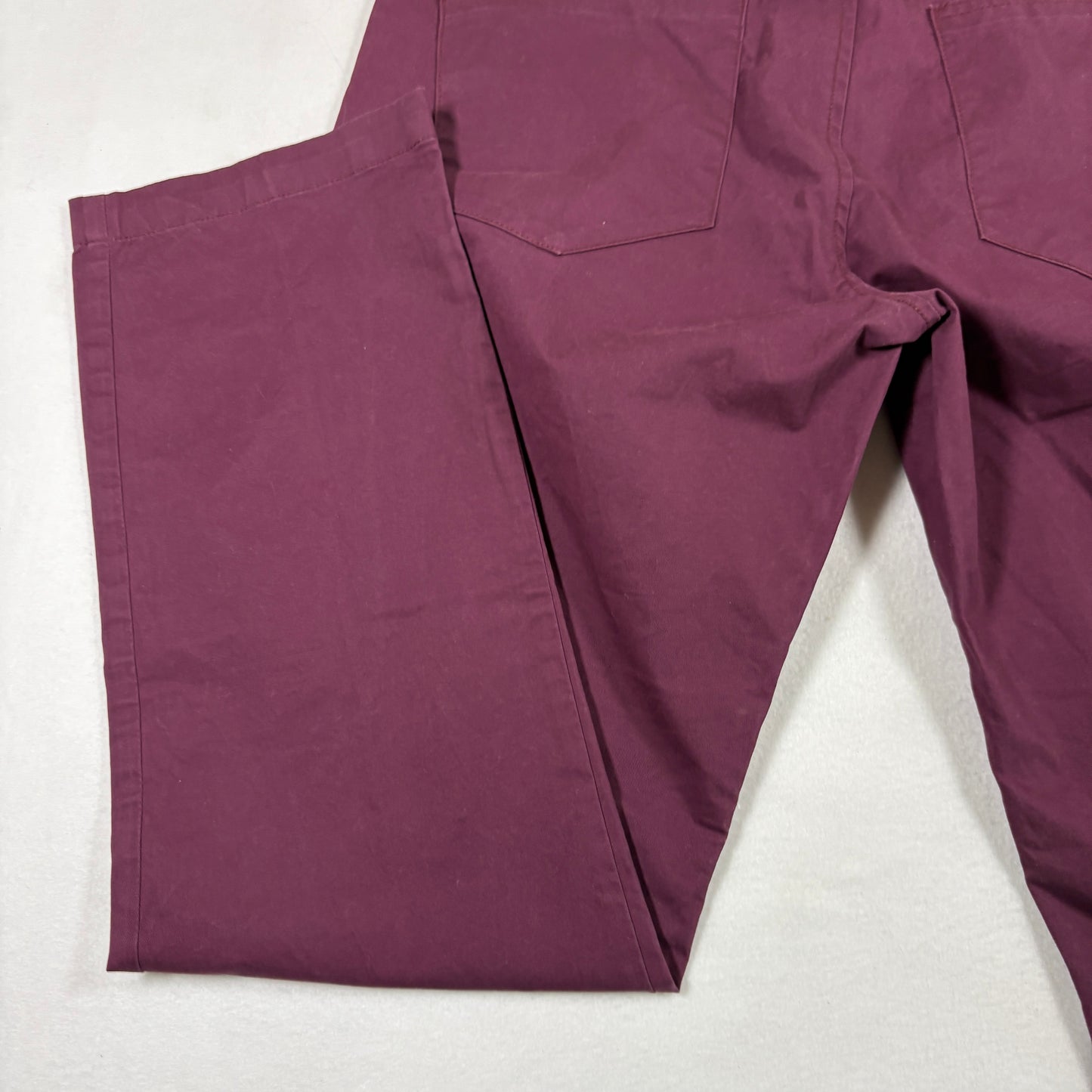 Calvin Klein mens slim fit pants size 33x30 burgundy red stretch casual Y2K
