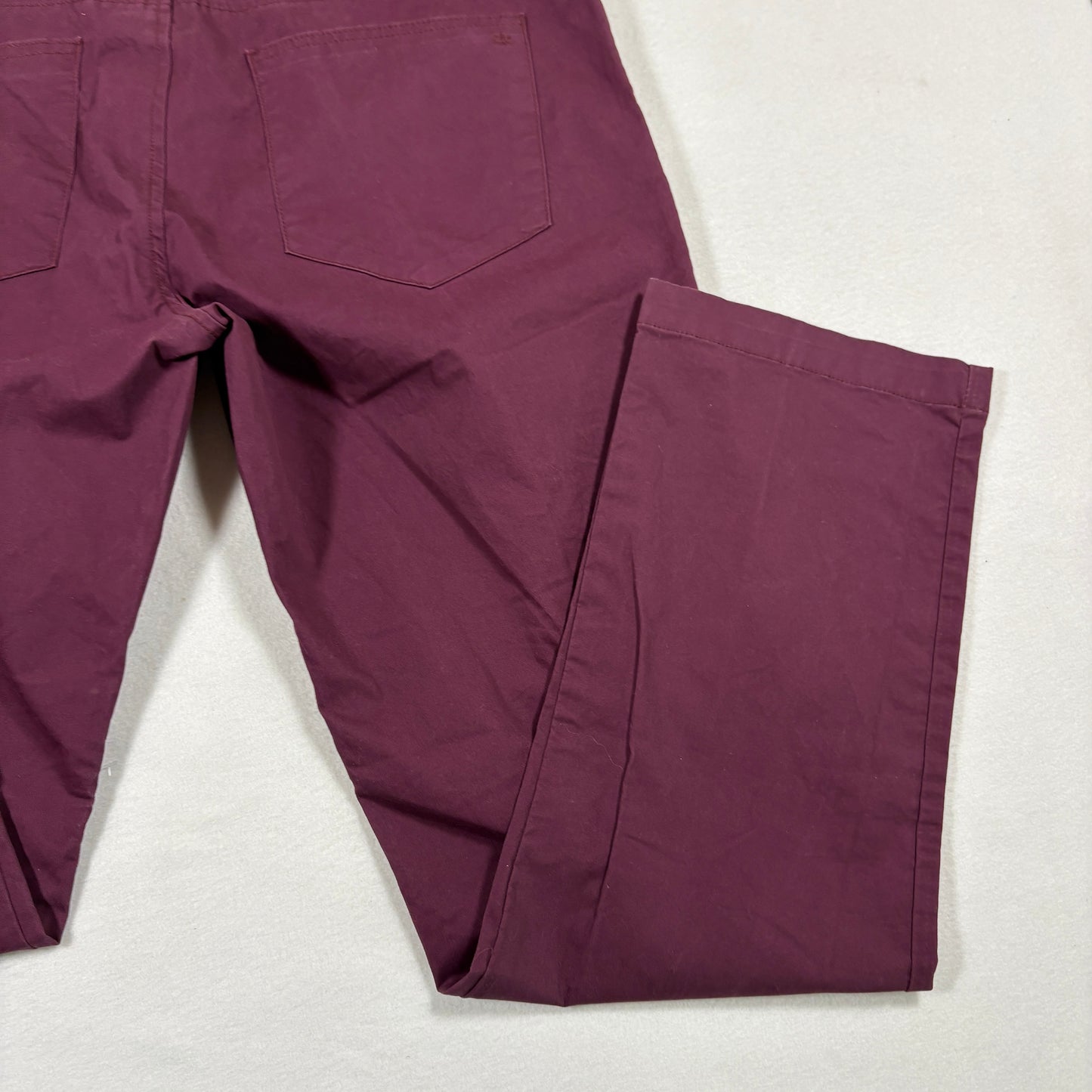 Calvin Klein mens slim fit pants size 33x30 burgundy red stretch casual Y2K