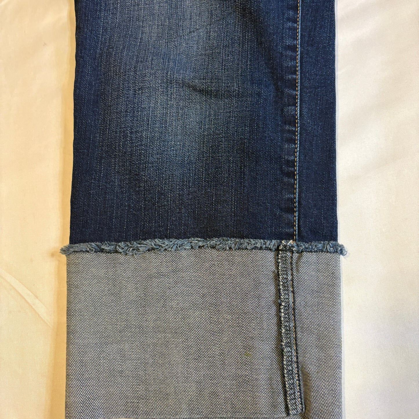 Gabrielle Union NY&Co Women’s Jeans Size 6 Blue Denim Wide Cuffed Hem Pants