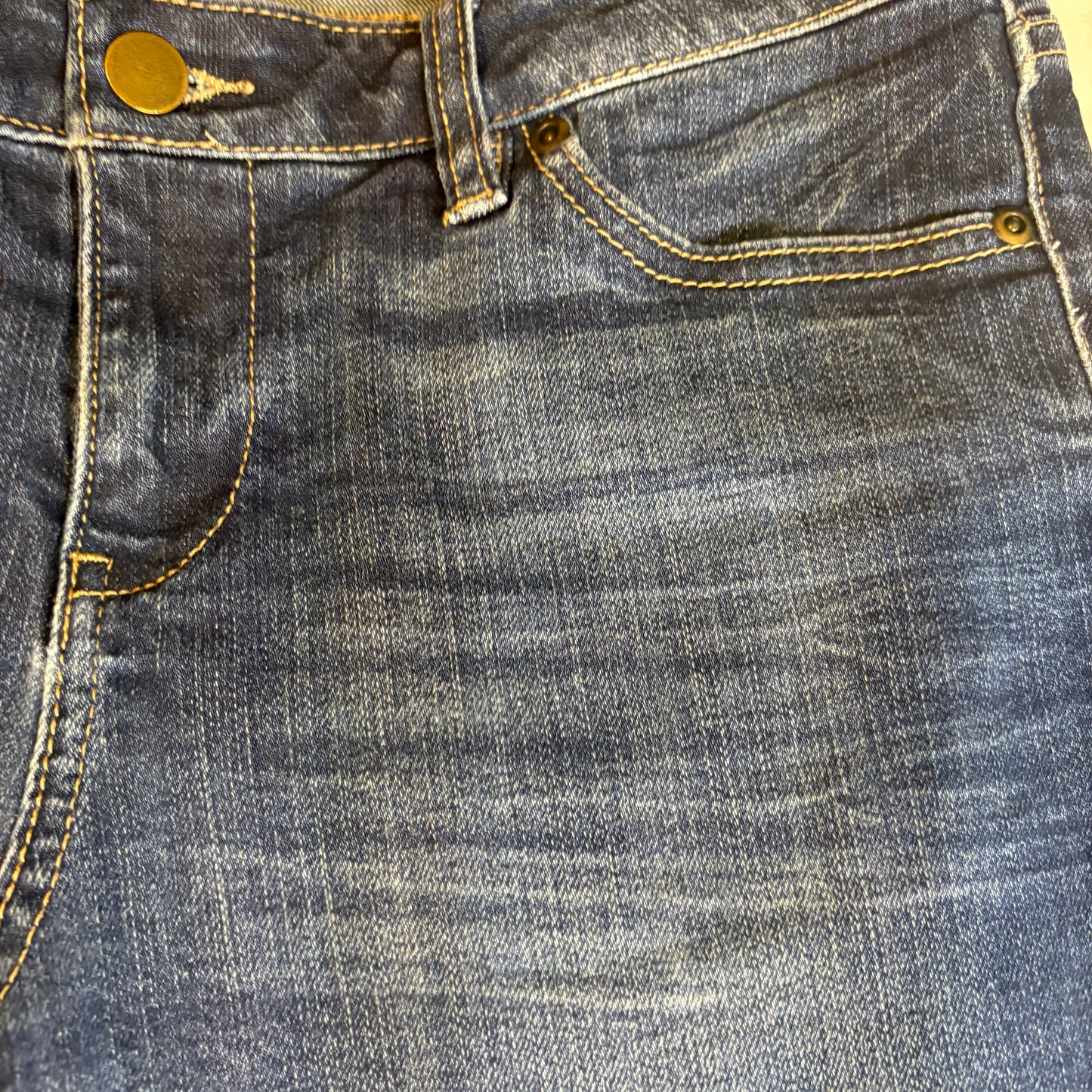 Gabrielle Union NY&Co Women’s Jeans Size 6 Blue Denim Wide Cuffed Hem Pants