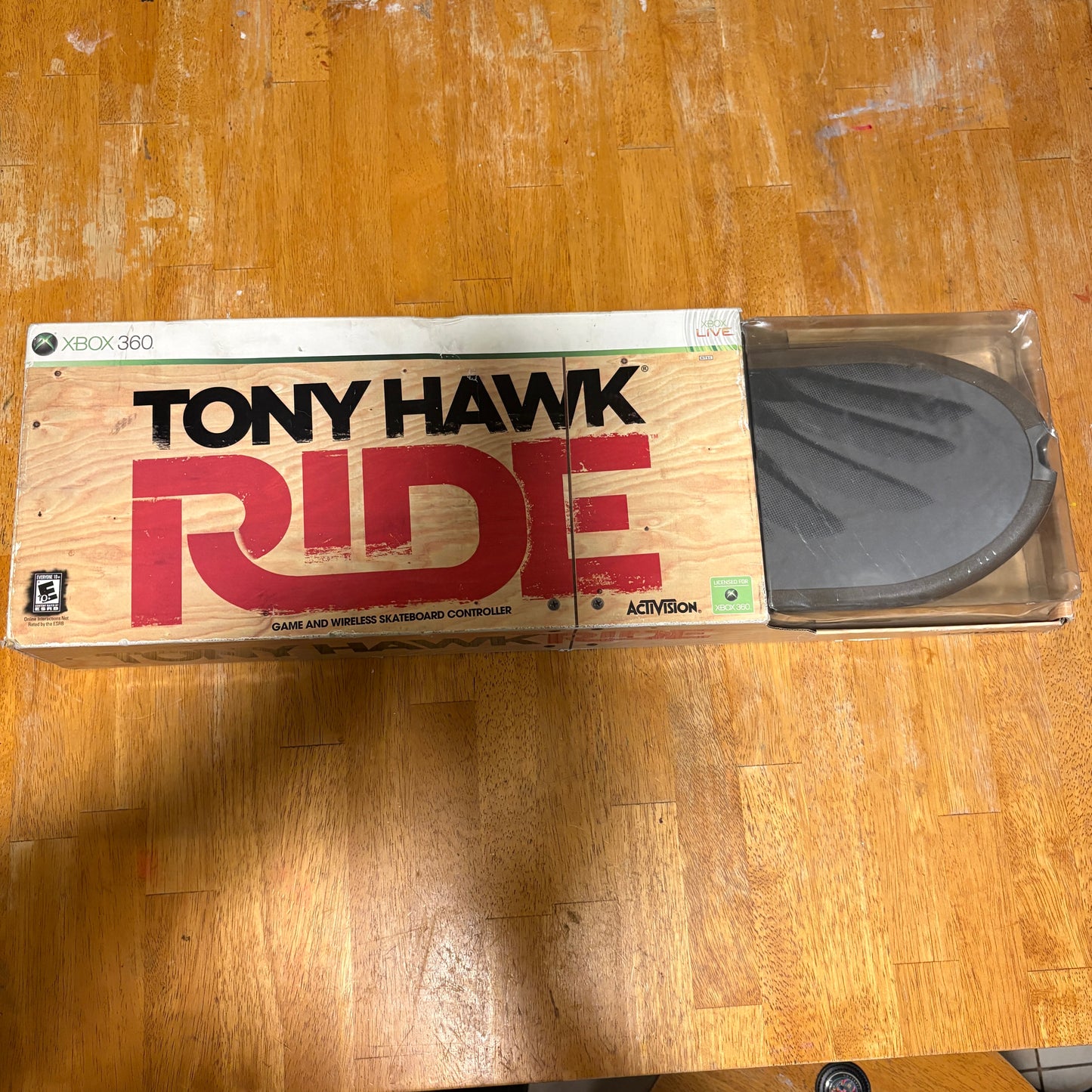 Tony Hawk Ride Xbox 360 Skateboard Controller Bundle New Sealed Complete Box