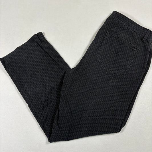 Calvin Klein mens pants size 34x32 black gray pinstripe Y2K vintage straight