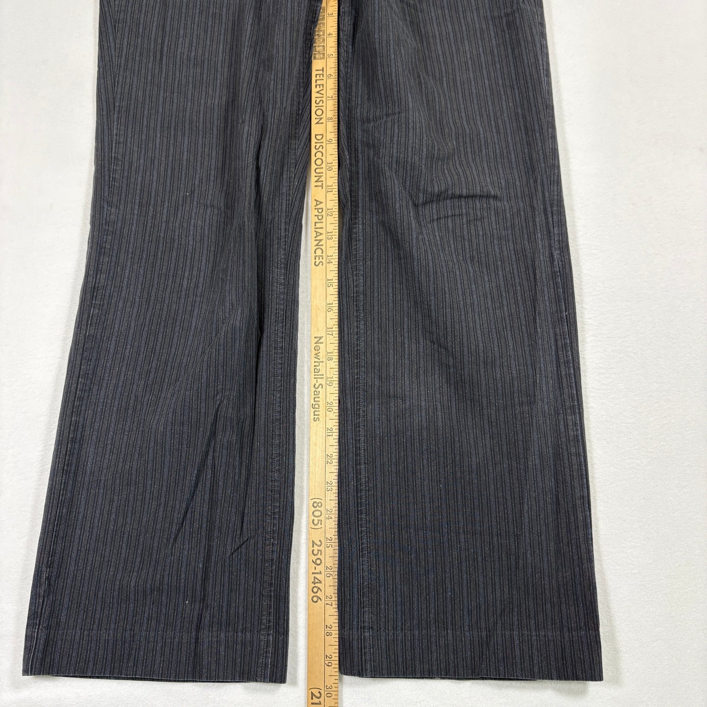 Calvin Klein mens pants size 34x32 black gray pinstripe Y2K vintage straight