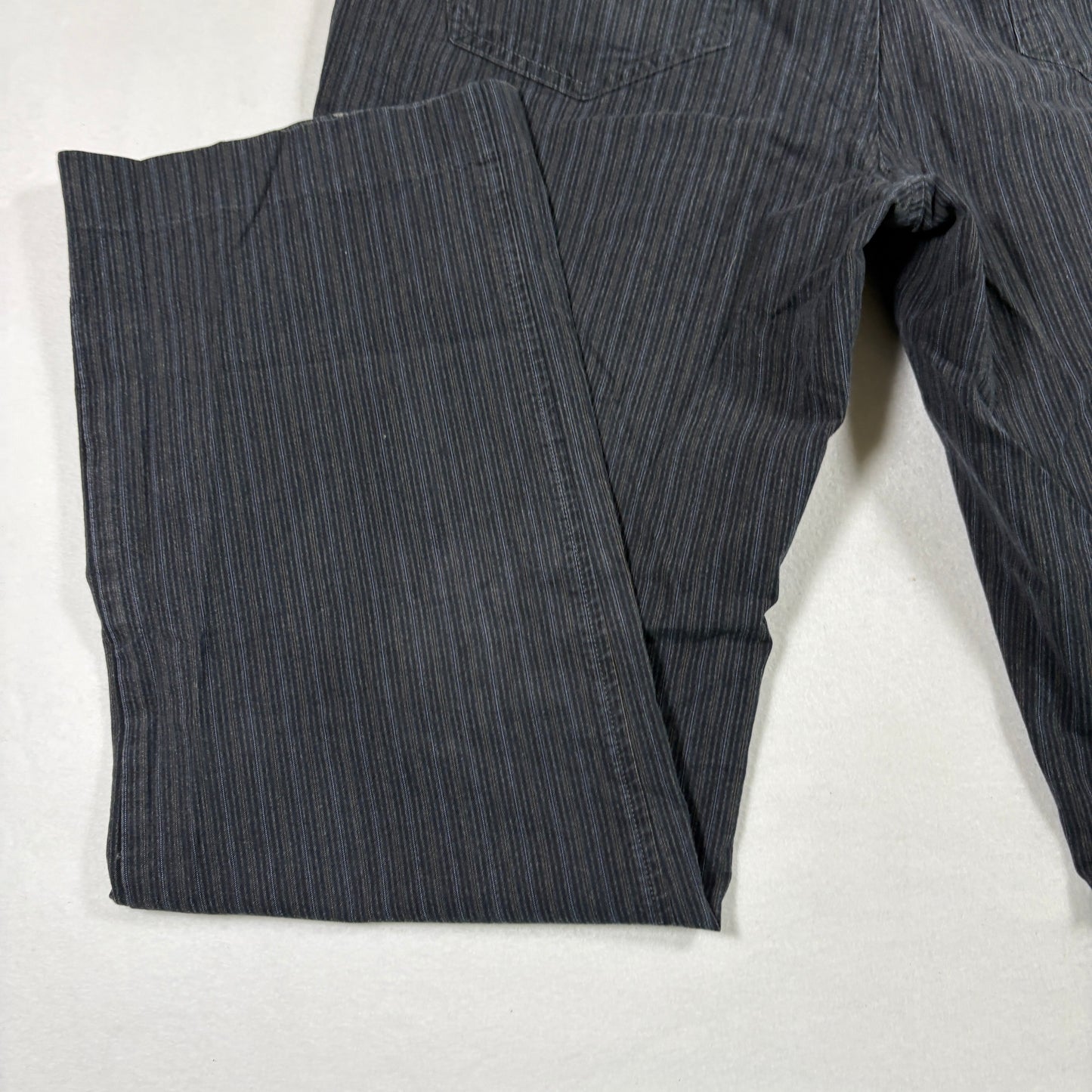 Calvin Klein mens pants size 34x32 black gray pinstripe Y2K vintage straight